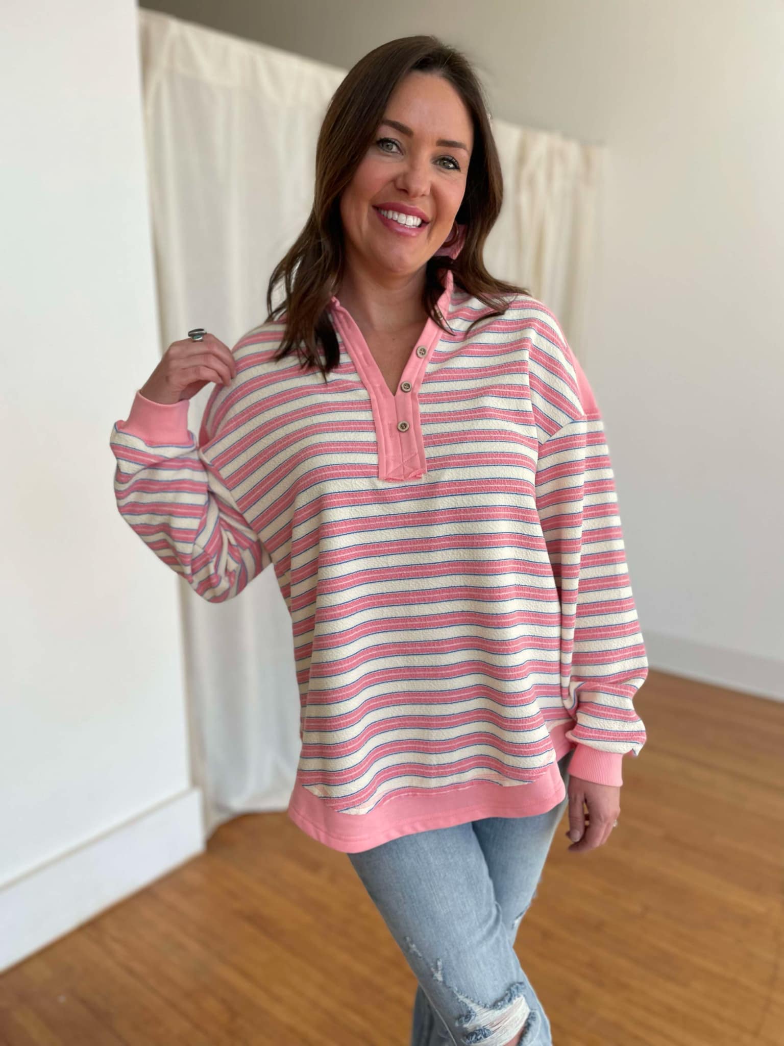PREORDER: Beyond the Sea Striped Top - 3 Color Options for Women | Casual & Beachwear Fashion | Perfect for Summer Outfits & Vacations