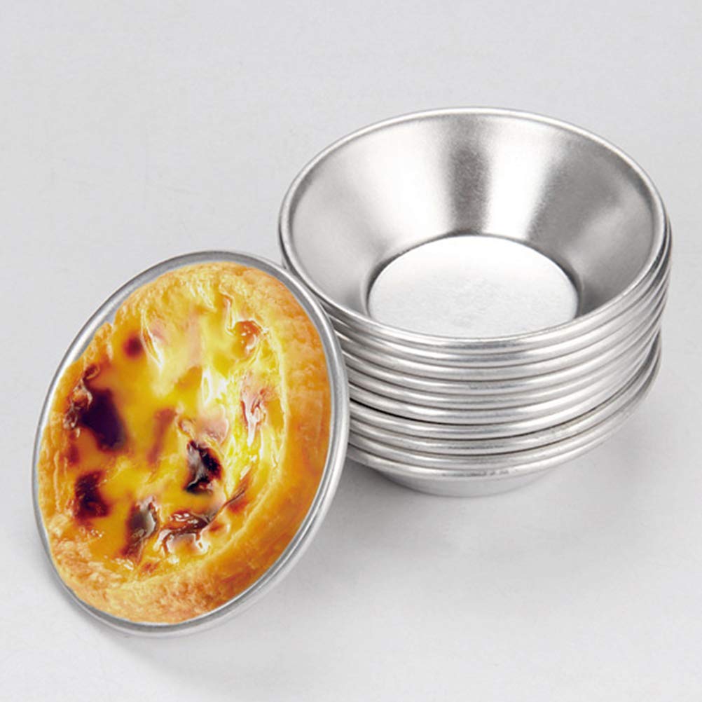 DOITOOL 25-Piece Non-Stick Aluminum Tart Pans - Mini Pie Baking Molds for Egg Tarts, Pastries & Desserts | Perfect for Home Baking, Party Treats & Holiday Cooking