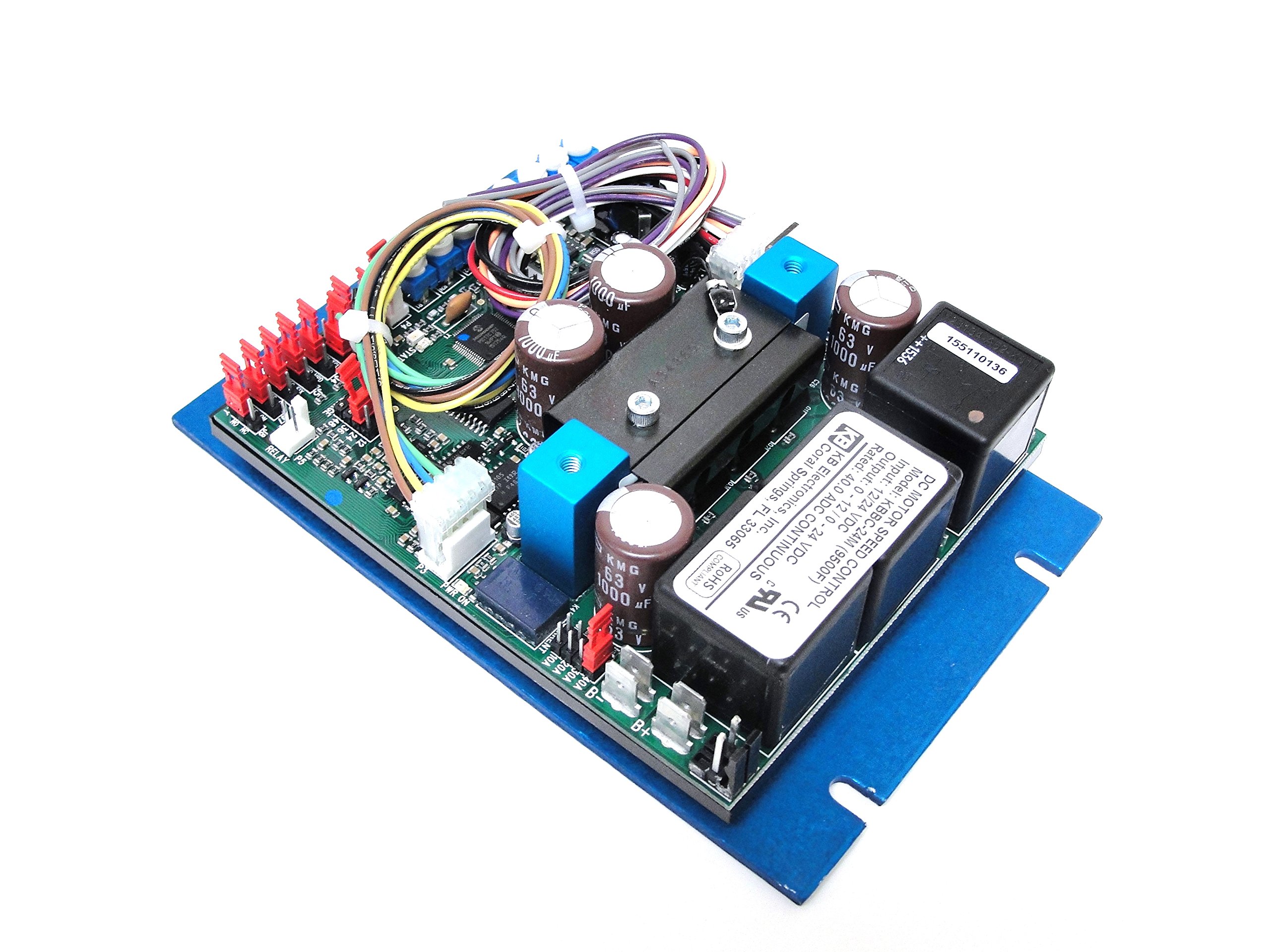 KB Electronics KBBC-24M Variable Speed DC Motor Controller - 12V/24V Battery Powered PWM Speed Regulator for Electric Motors | Perfect for DIY Projects, Robotics, and Industrial Automation