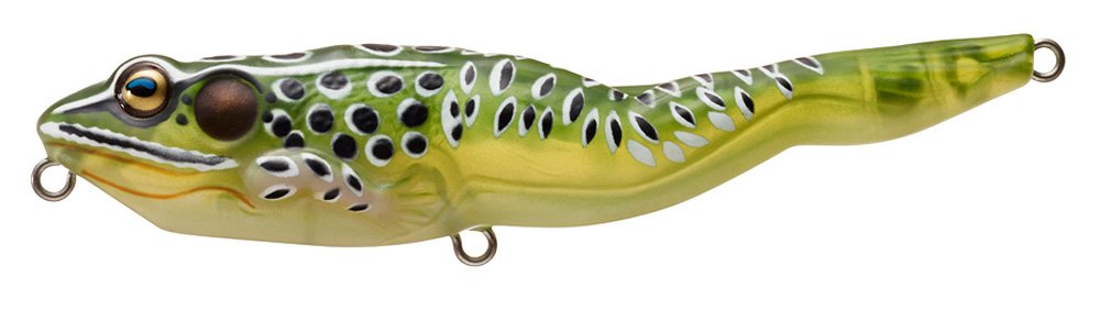 Koppers 105 Frog Walking Bait - Topwater Fishing Lure for Bass, Pike & Muskie - Realistic Frog Design for Weedless Fishing in Lakes & Ponds
