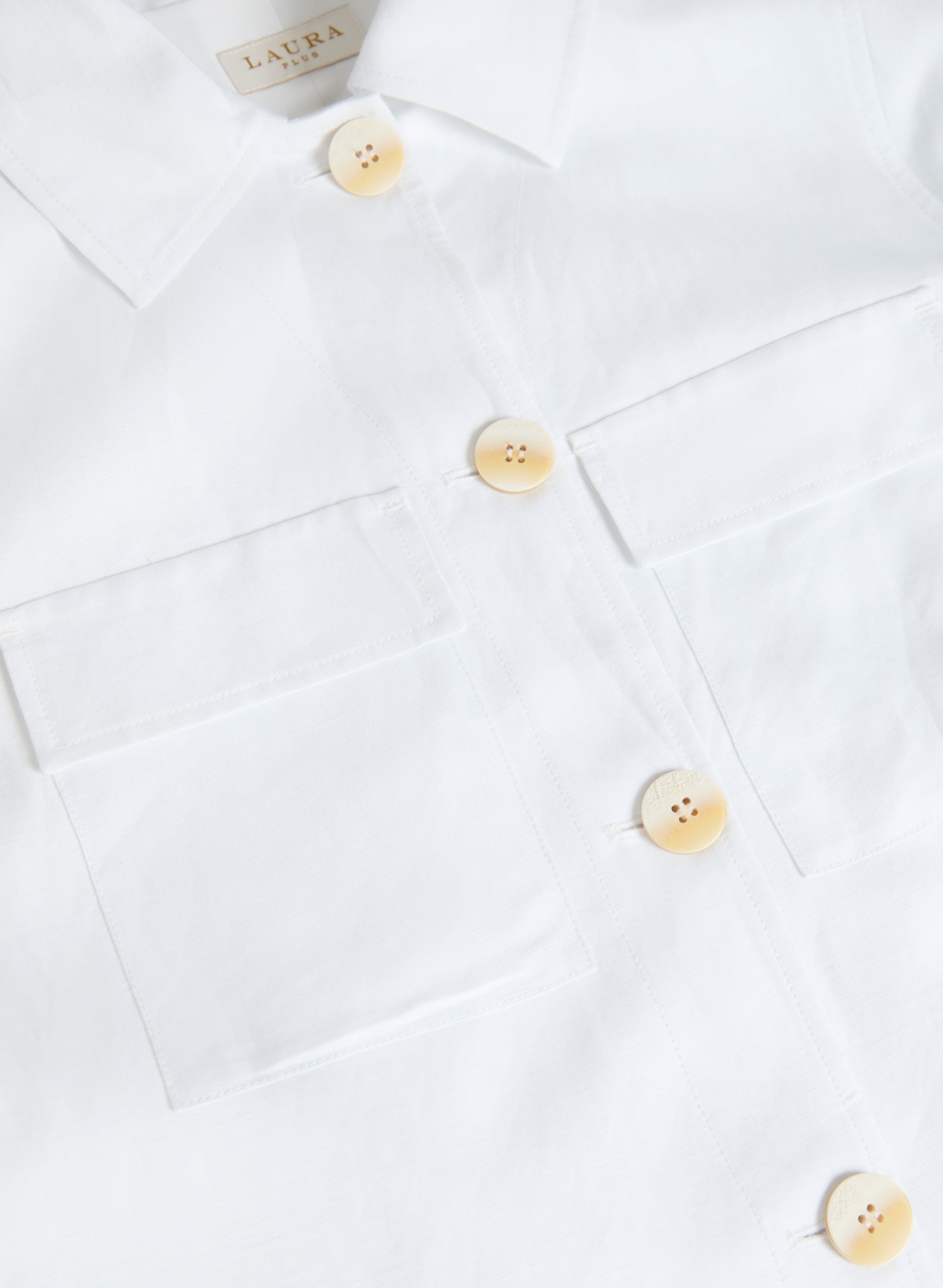 Cropped Linen Blend Shacket - Women's Lightweight Button-Up Jacket for Spring & Summer | Casual Outerwear for Street Style, Work & Weekend Outings