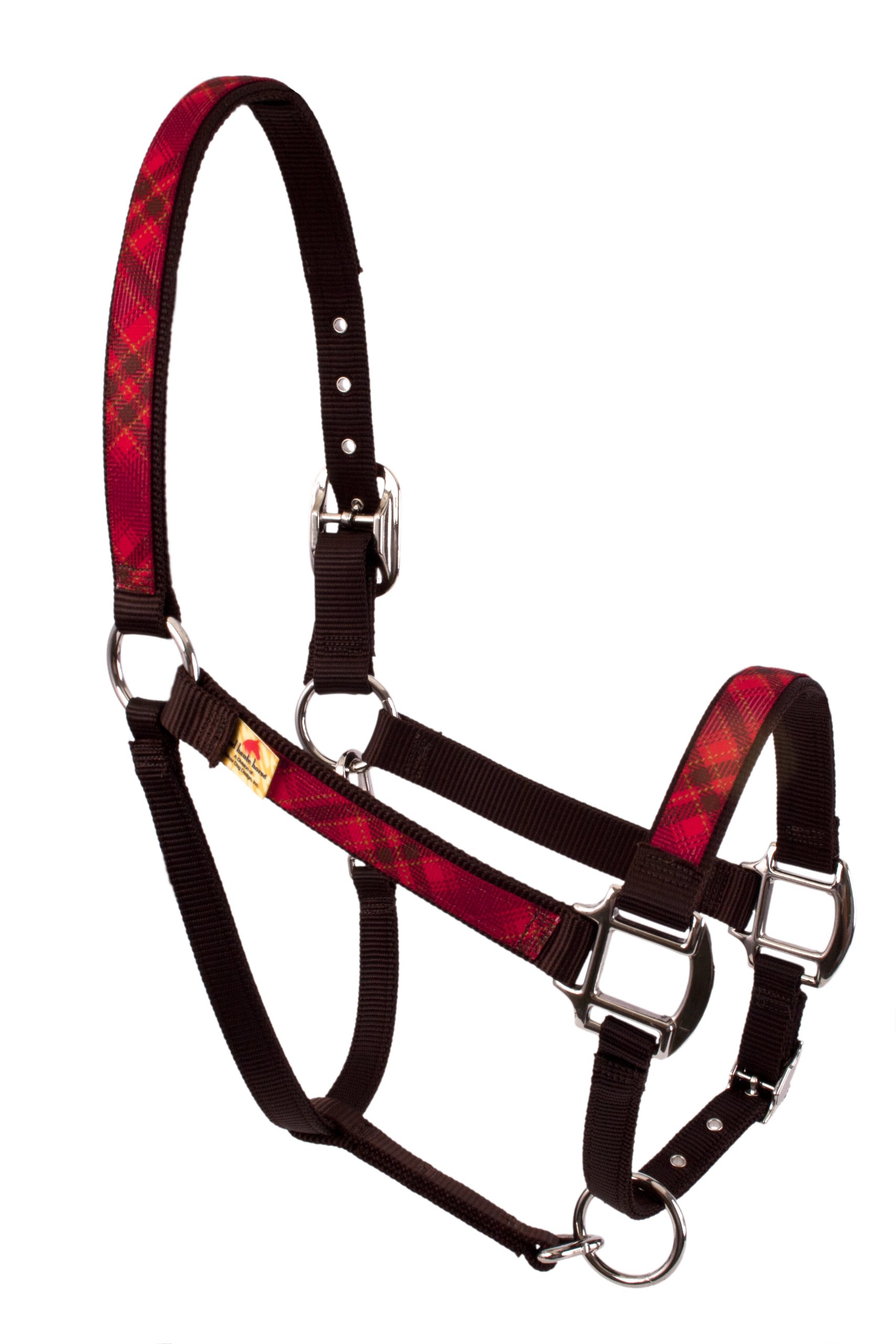 Red Haute Horse RDK1400F Equine Elite Horse Halter with Red Kilt - Durable Nylon Halter for Training, Show & Trail Riding - Perfect for Equestrian Competitions & Daily Horse Care