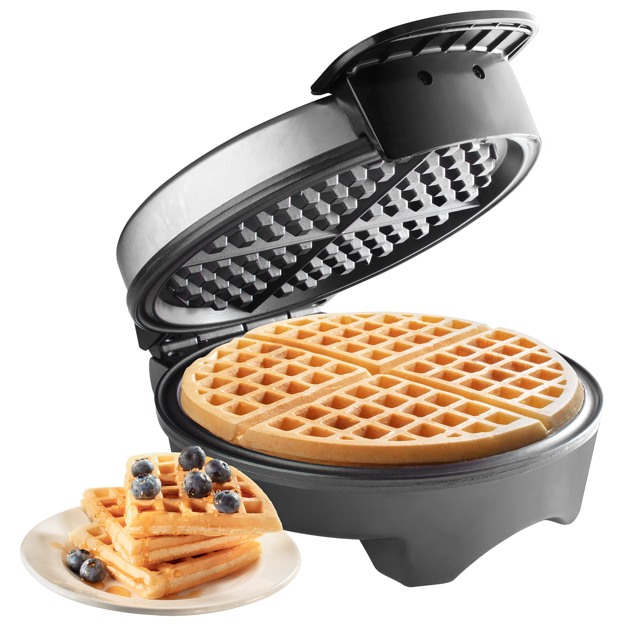 Cucina Pro 7-Inch Non-Stick Waffle Maker - Adjustable Browning Control for Thin American Style Waffles - Perfect for Breakfast, Brunch & Family Gatherings - Ideal Housewarming Gift & Kitchen Essential
