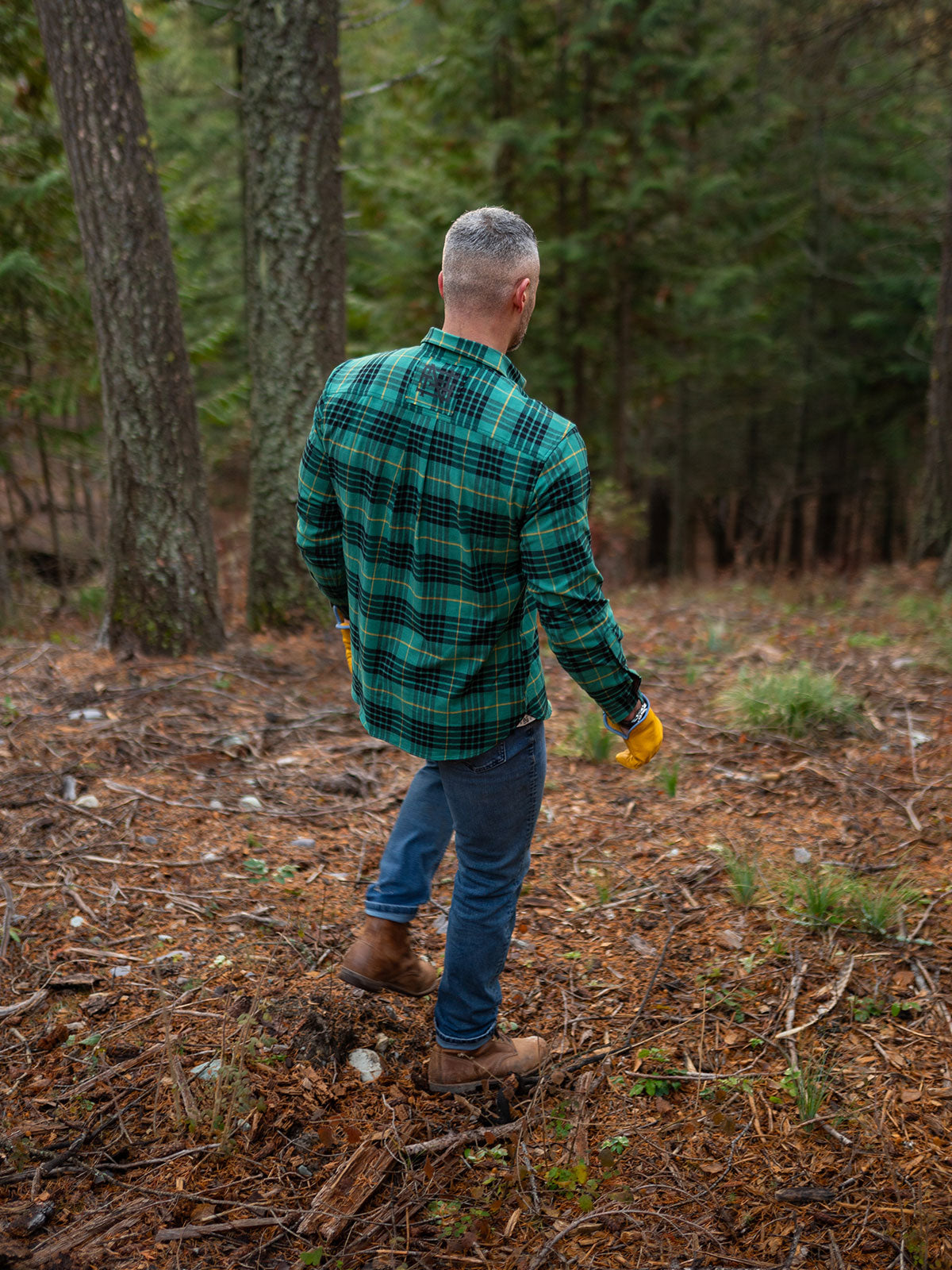 Midweight Forever Flannel Shirt in Green - Soft & Durable for Outdoor Adventures & Casual Wear
