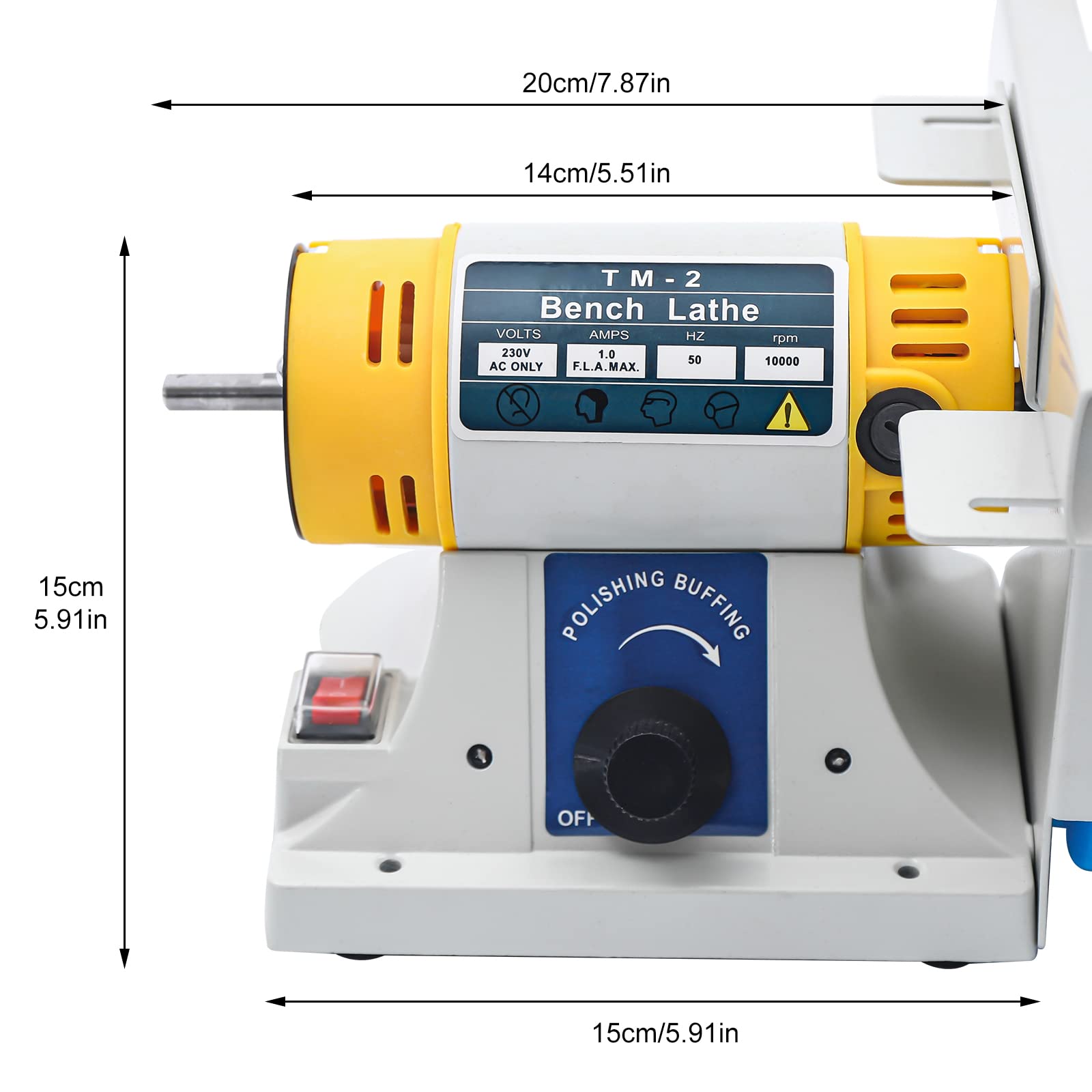Professional 110V Mini Table Saw Jewelry Grinder Polishing Machine - Lapidary Equipment Rock Polisher with Flexible Shaft (0-10000 RPM) for Jewelry Making, Wood Carving, Amber Processing, Metal & Jade Crafting - Perfect for DIY Crafts, Gemstone Cutting & Home Workshops