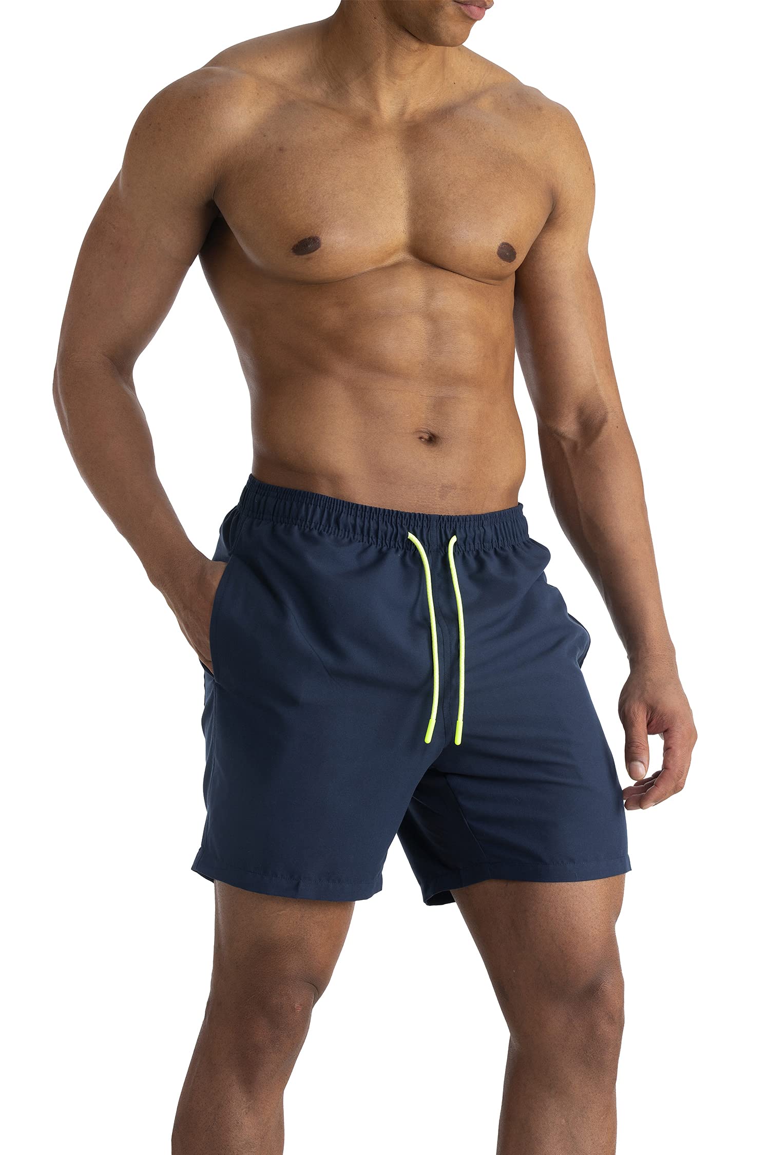 Men's Quick-Dry Swim Trunks with Pockets - Comfortable Athletic Swimwear for Beach, Pool & Water Sports | UPF 50+ Sun Protection