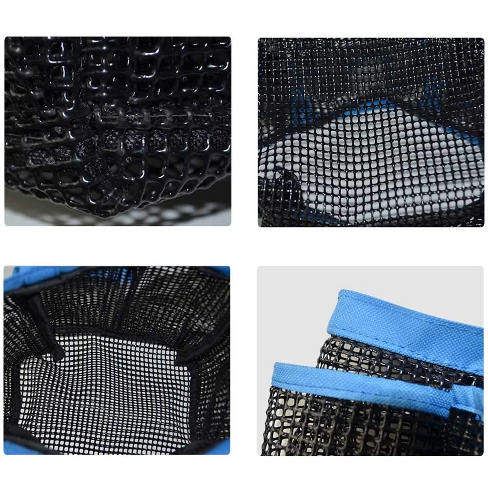 GGone 3 Pack Mesh Shower Caddy - Portable Quick Dry Hanging Tote Storage Bag with 9 Large Pockets for Shampoo, Soap & Bathroom Accessories (Black, Blue, Pink) | Perfect for College Dorms, Travel & Small Bathroom Organization
