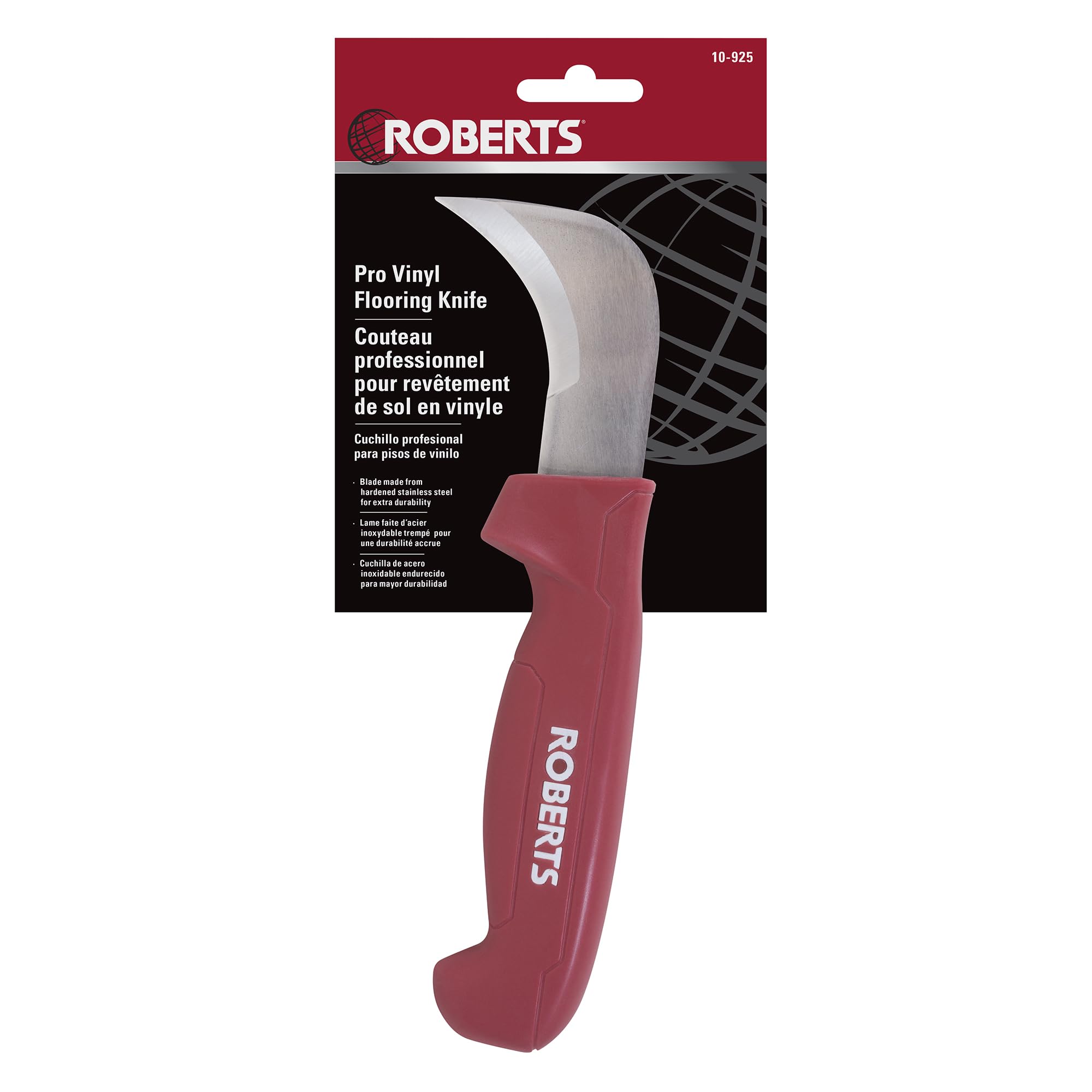 ROBERTS Pro Vinyl Flooring Knife - Heavy Duty Flooring Cutter for Laminate, Vinyl & LVP Installation - Perfect for DIY Home Renovation & Professional Flooring Projects
