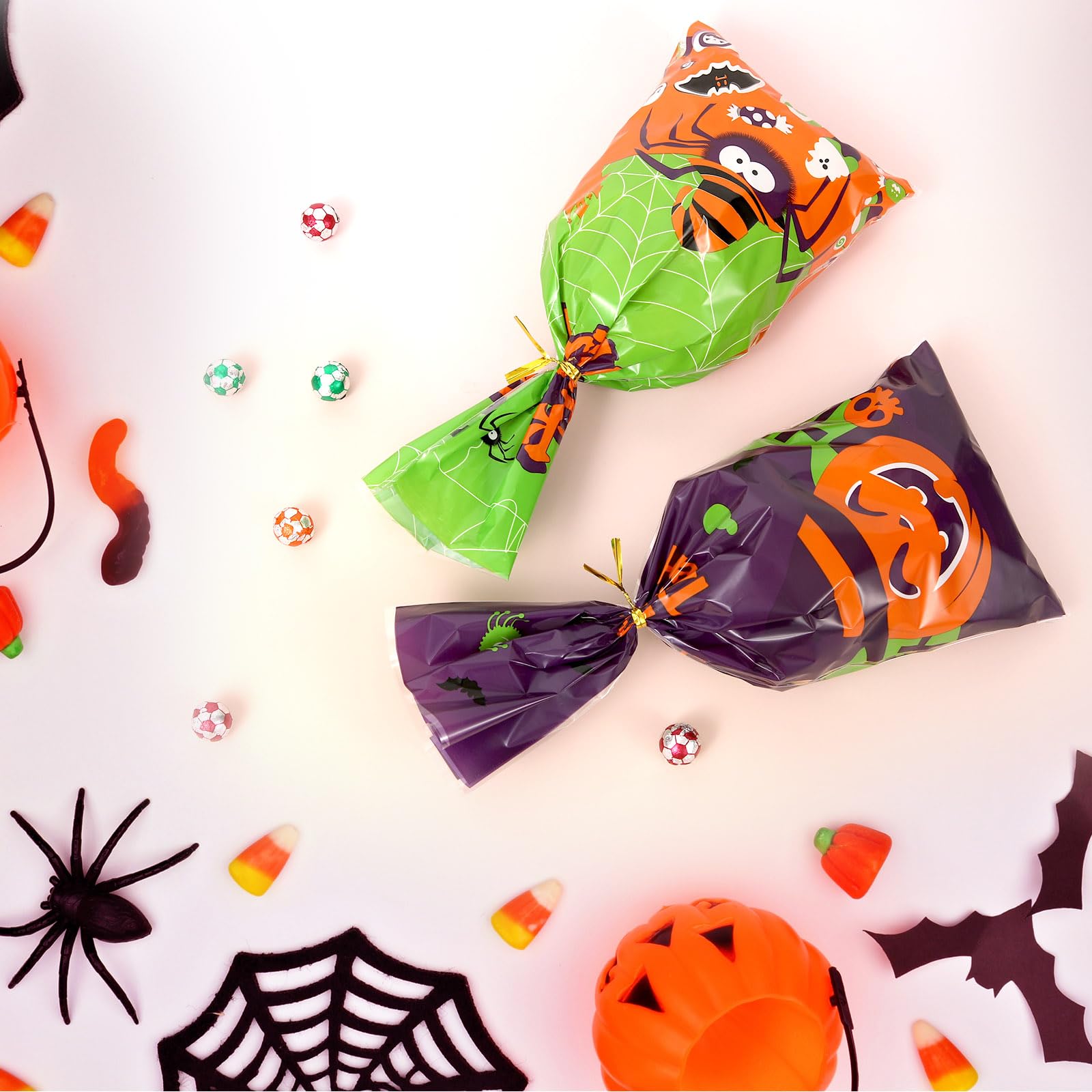 Artby7 Halloween Treat Bags - 50 Pack 4.9