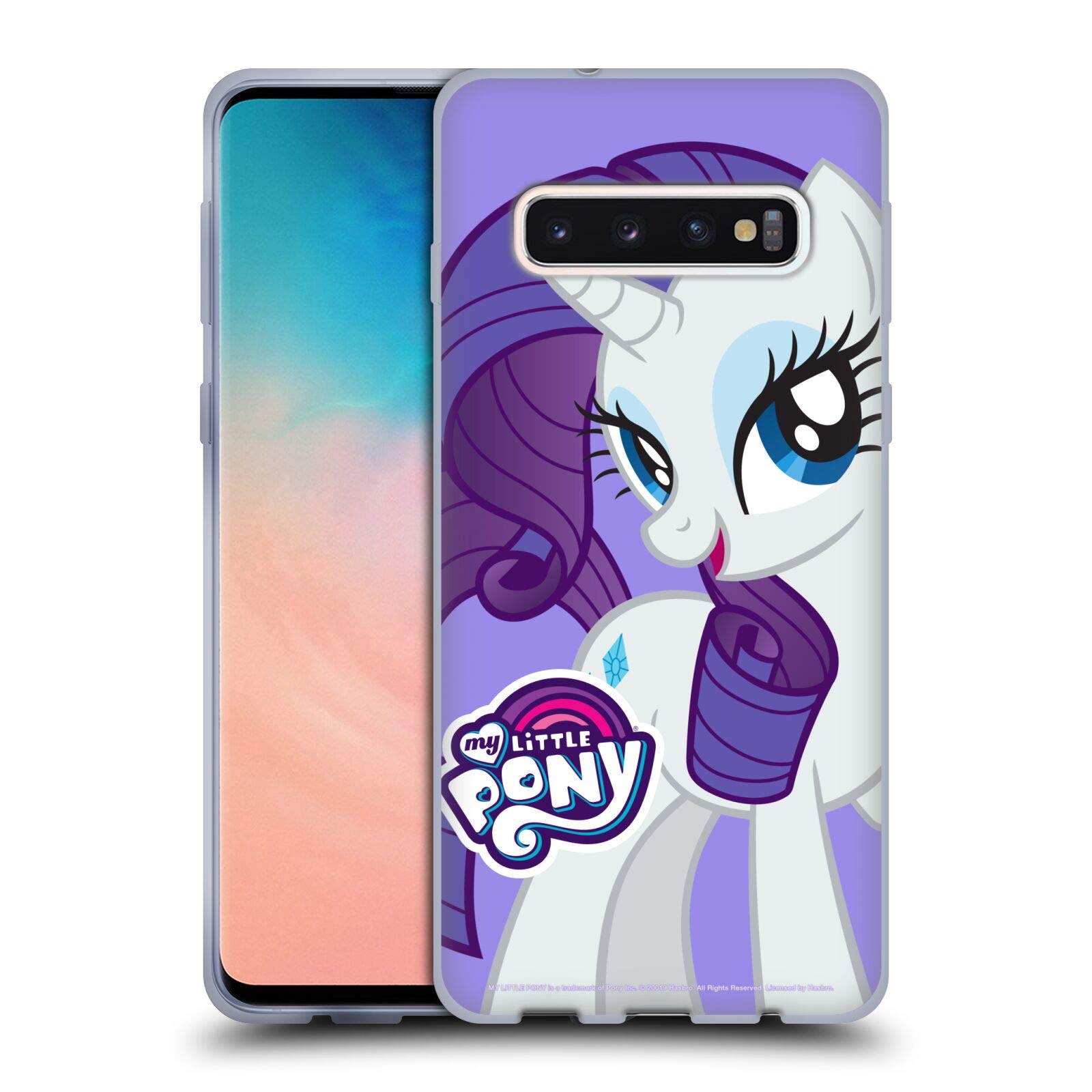 Head Case Designs My Little Pony Rarity Gel Case for Samsung Galaxy S10 - Officially Licensed Protective Cover for Kids & Fans