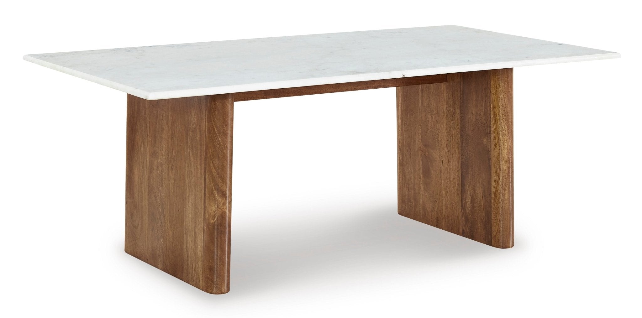 Isabelle Marble Top Coffee Table - Modern Round Living Room Furniture for Home Decor, Perfect for Small Spaces & Apartments