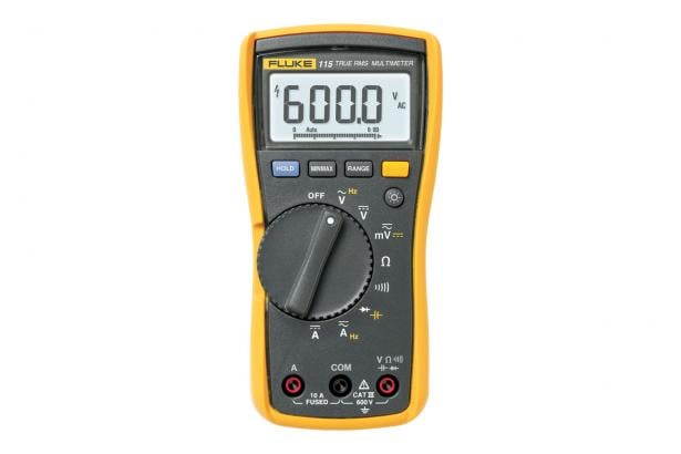 Fluke 115/APAC True RMS Digital Multimeter - Professional Electrical Tester for Voltage, Current & Resistance - Perfect for Electricians, HVAC & Automotive Diagnostics