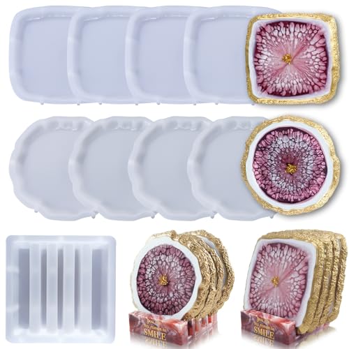 large round + square + holder