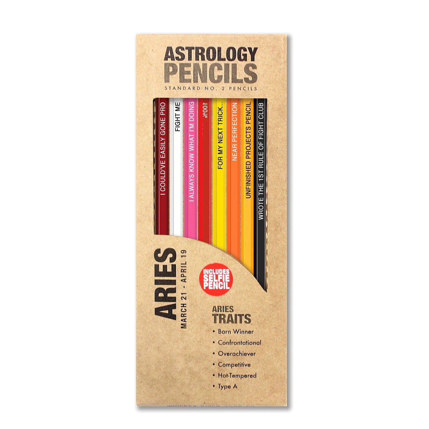 Aries Zodiac Pencil Set - 12 Pack Astrological Writing Tools for Students, Artists & Office Use - Perfect for Journaling, Sketching & Note Taking (Aries Constellation Design)