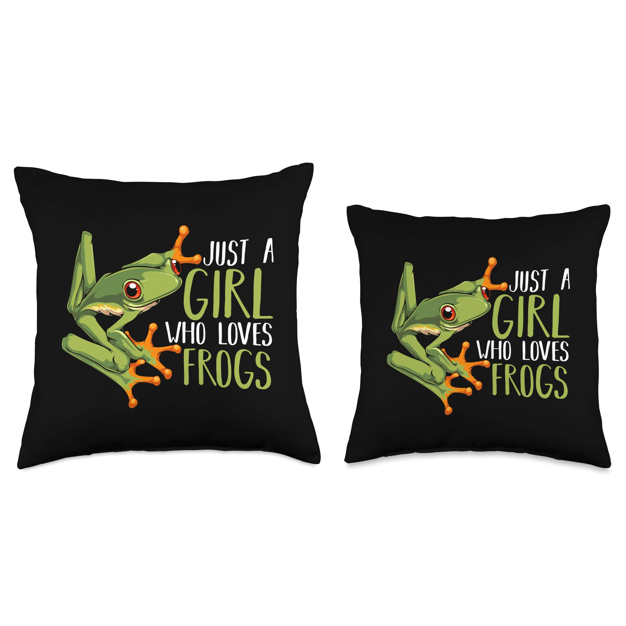 Funny Frog Lover Throw Pillow - Cute Amphibian Design for Aquarium & Animal Enthusiasts - Perfect for Home Decor, Bedroom, or Gift for Herpetology Fans