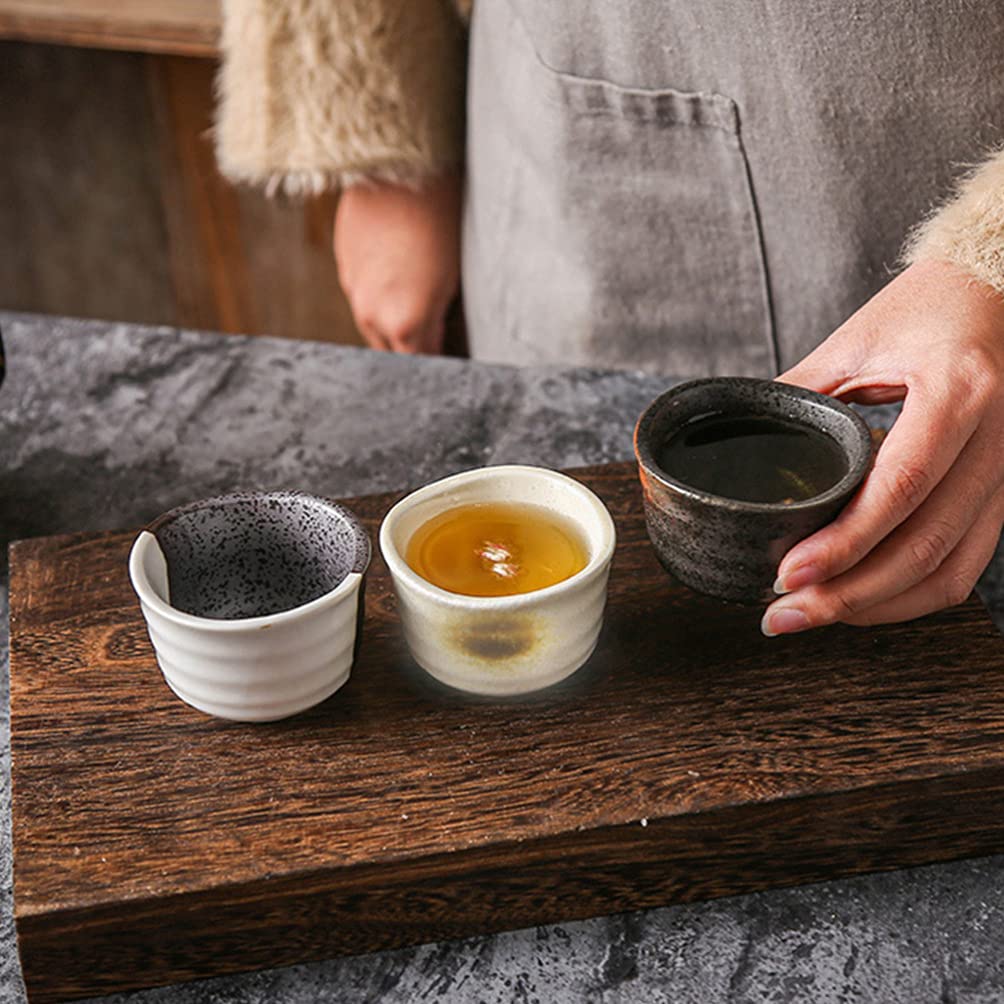 Hemoton 3-Piece Ceramic Sake Set - Japanese Sake Cups, Serving Bottle & Dish - Traditional Sake Drinking Accessories for Home, Restaurant & Gift Giving