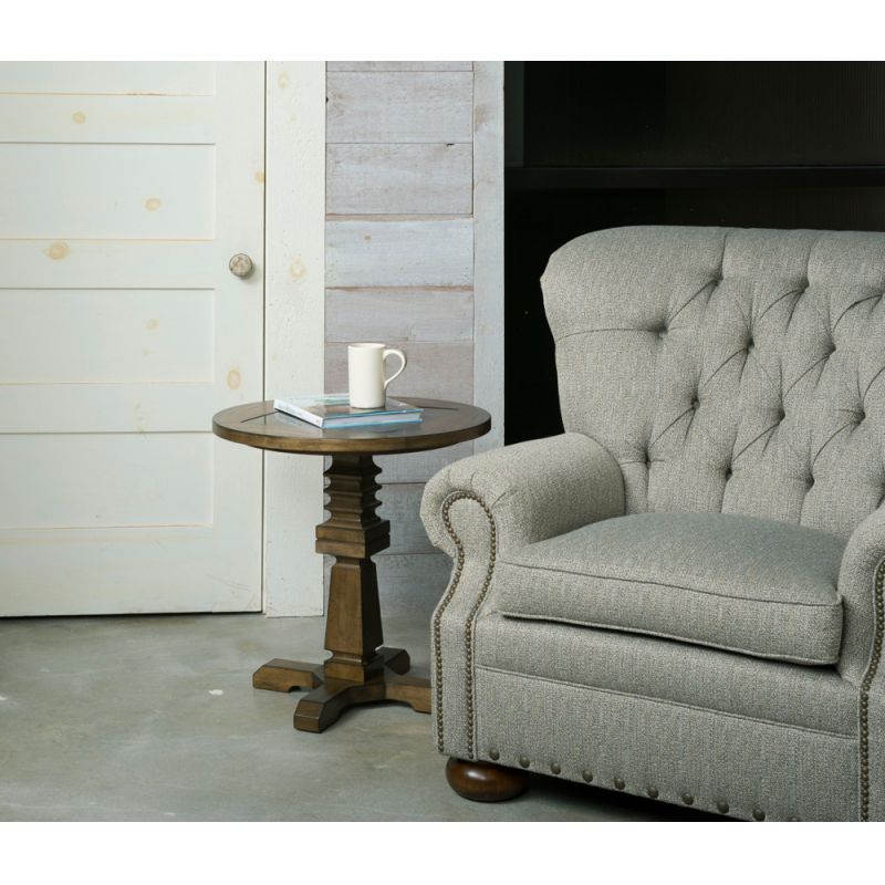Elegant Stone Top Accent Table - Modern Side Table for Living Room, Bedroom & Office Decor - Perfect for Coffee, Books & Display