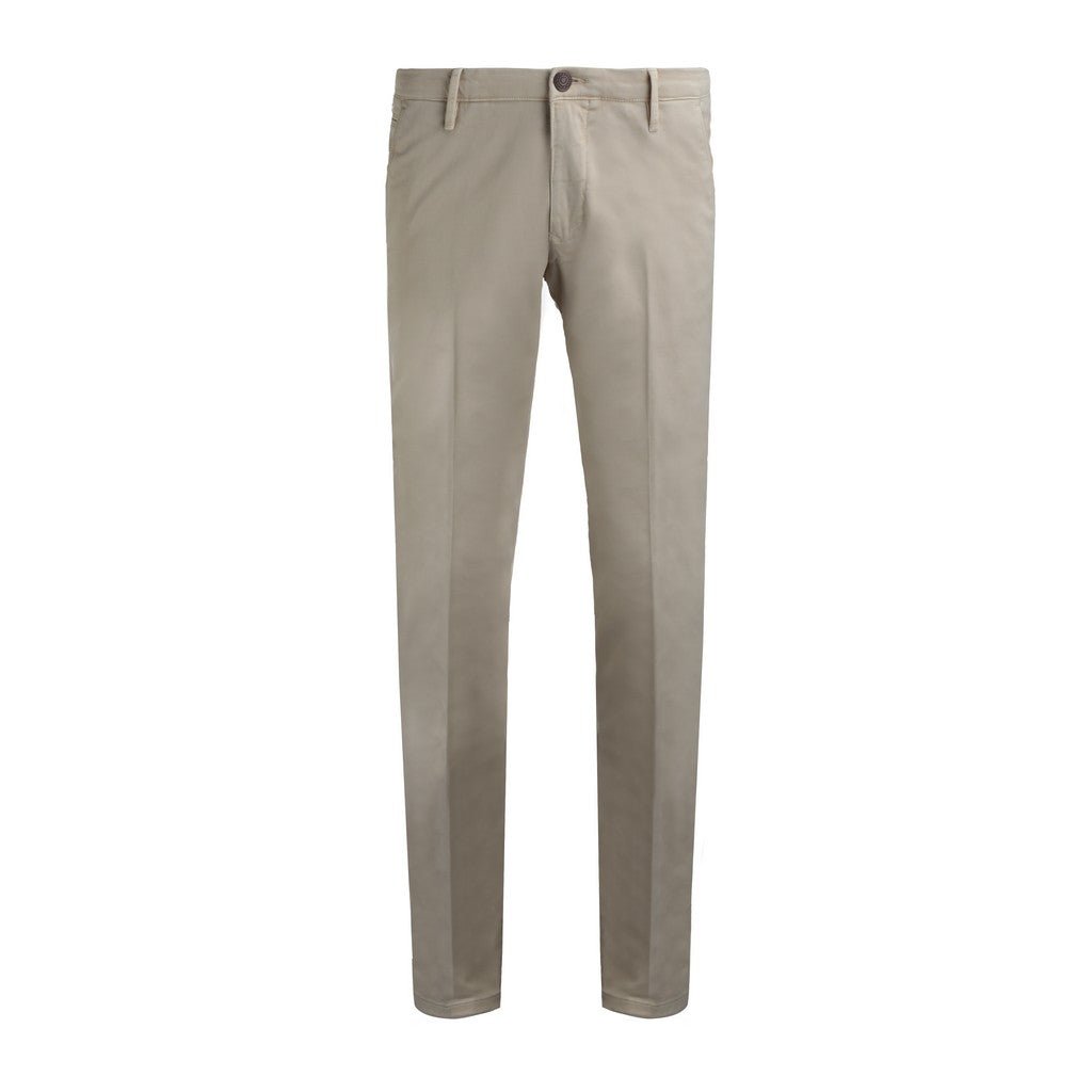 FRADI Men's Fleece-Lined Stretch Cotton Chinos Pants - Comfortable & Stylish Casual Beige Trousers for Work, Travel & Everyday Wear