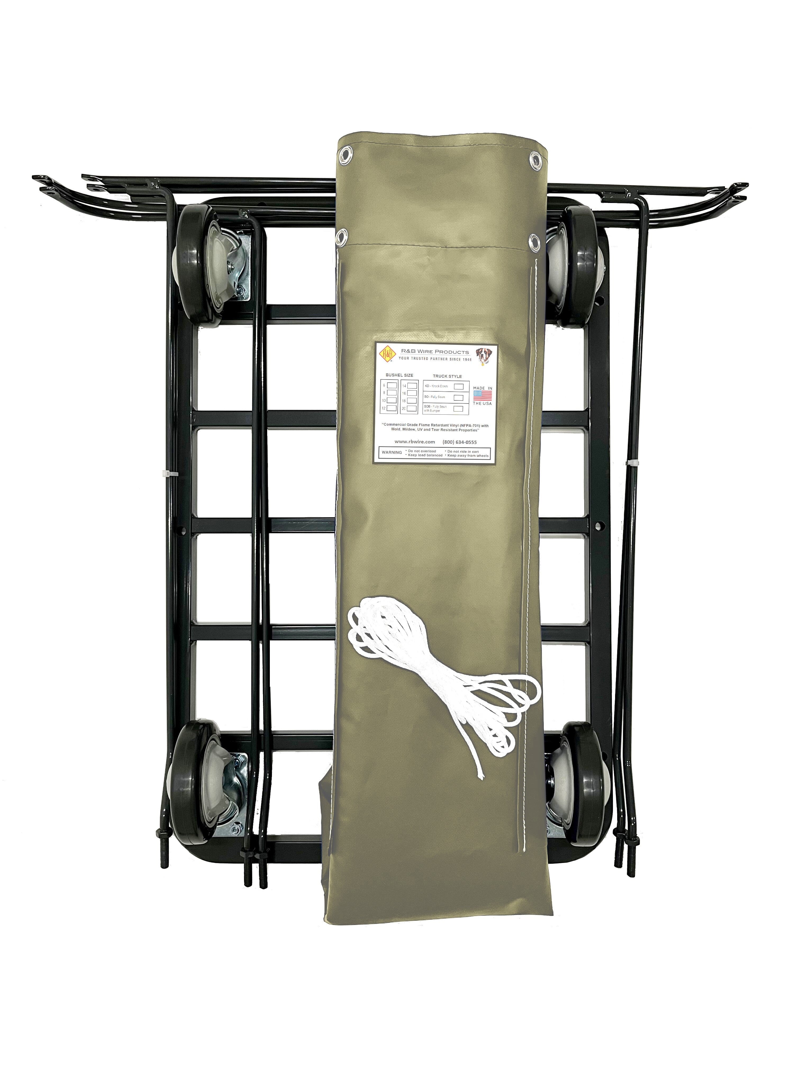 UPS/FEDEX Approved 12 Bushel Basket Truck - Heavy Duty Utility Cart for Warehouse, Grocery Store & Shipping Dock Use