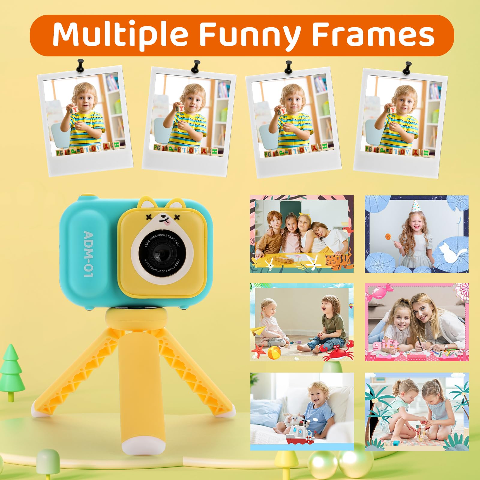 Kids Digital Camera with Tripod & 32GB SD Card - 2.4