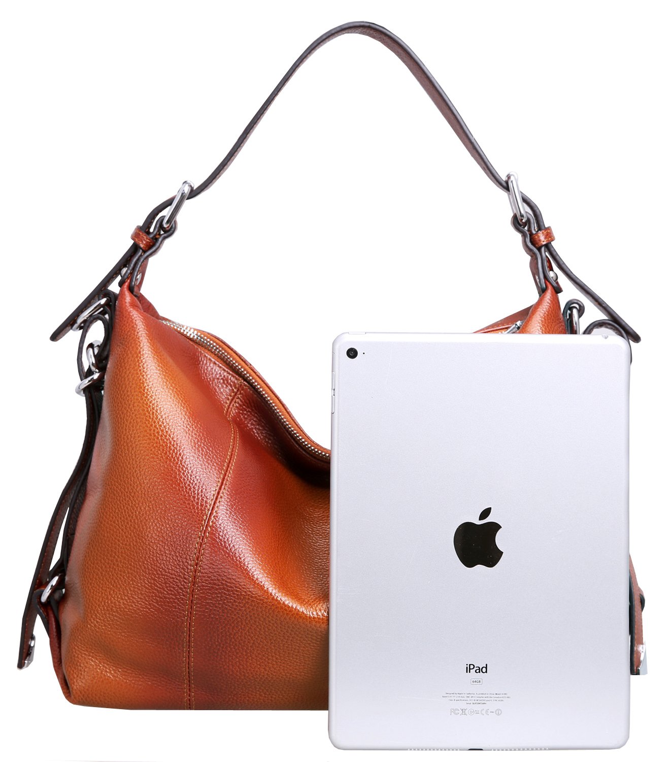 HESHE Genuine Leather Handbags for Women - Tote, Shoulder Bag, Satchel, Top Handle & Crossbody Purse - Soft Leather Designer Bags for Work, Travel & Everyday Use