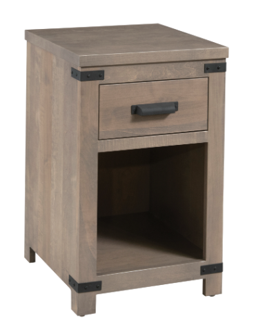 Lewiston 1 Drawer Nightstand - Modern Bedside Table with Storage for Bedroom, Living Room & Office - Compact End Table with Smooth Gliding Drawer for Easy Access