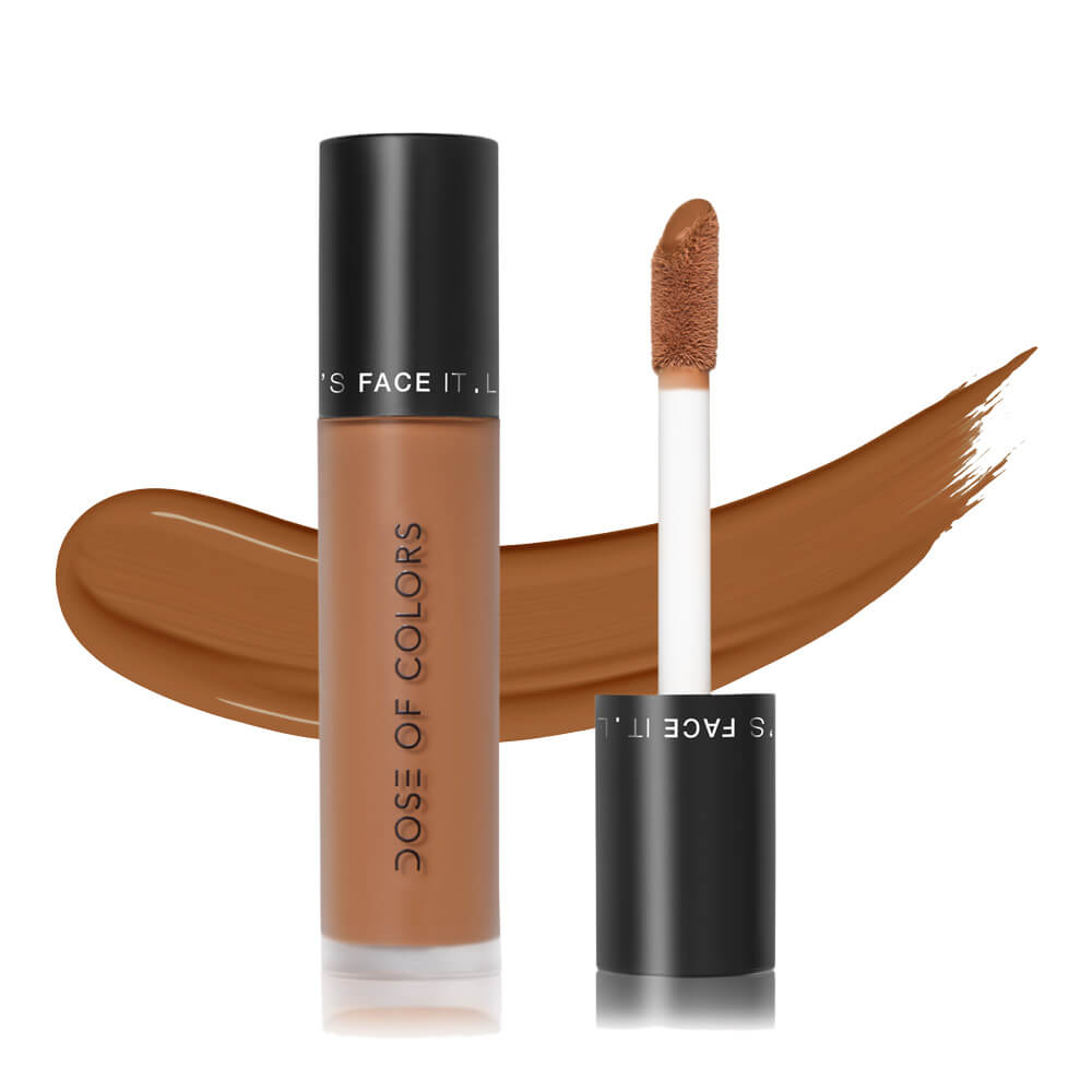 Dose of Colors Let's Face It Full Coverage Concealer - Brighten & Perfect Skin for Flawless Makeup Looks | Ideal for Under Eyes, Blemishes & Contouring