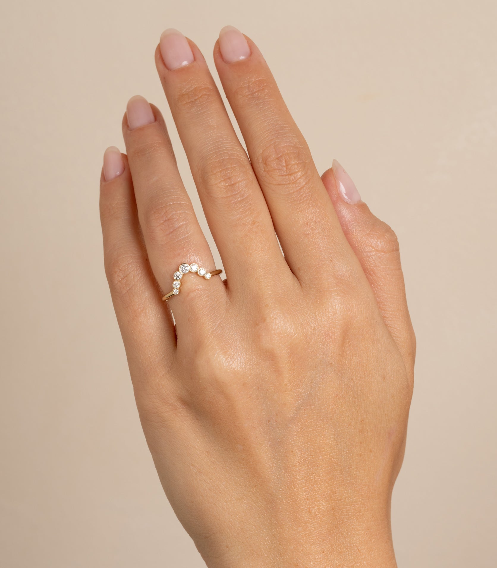 Bezels Sunrise Nesting Band Stackable Rings Set - Elegant Gold & Silver Layered Rings for Women | Perfect for Everyday Wear, Stacking, and Special Occasions