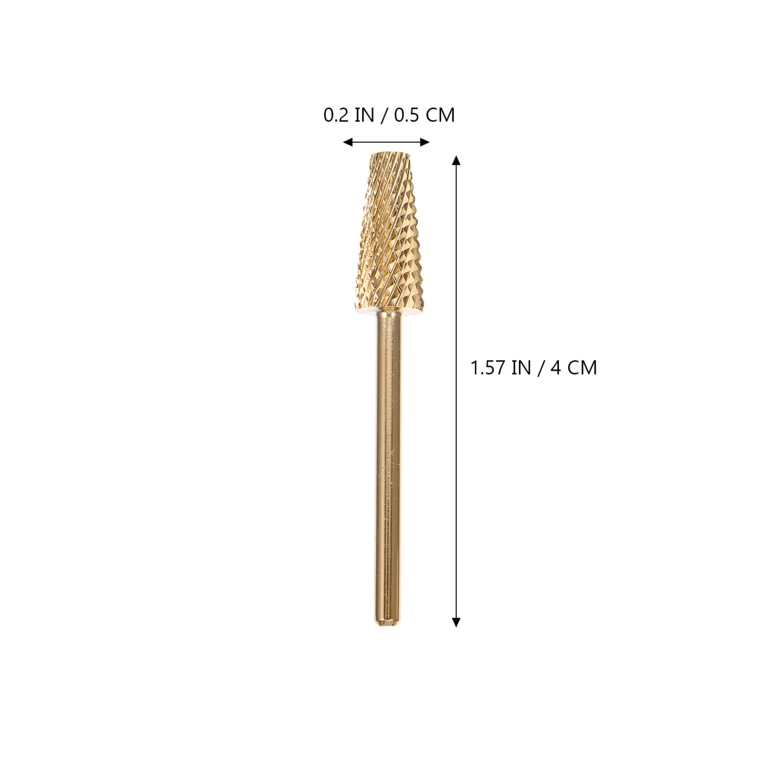 EXCLUZO 2-Piece Replacement Nail Drill Bits Set - Professional Nail Art Polishing & Grinding Heads with Sanding Bands for Manicure & Pedicure - Gold Accessories for Salon & Home Nail Care