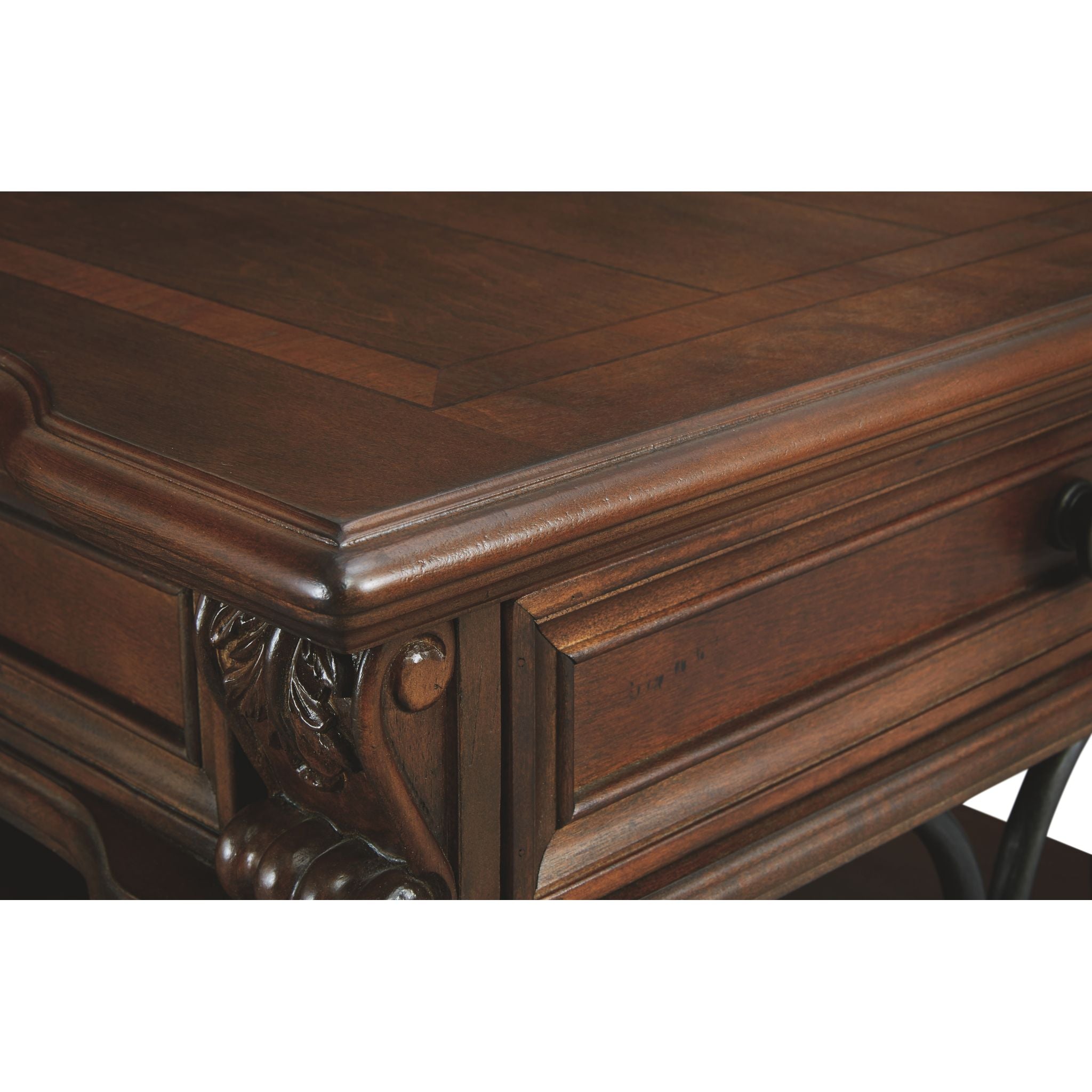 Alymere Rustic Brown Coffee Table - Farmhouse Style Living Room Furniture for Home Decor