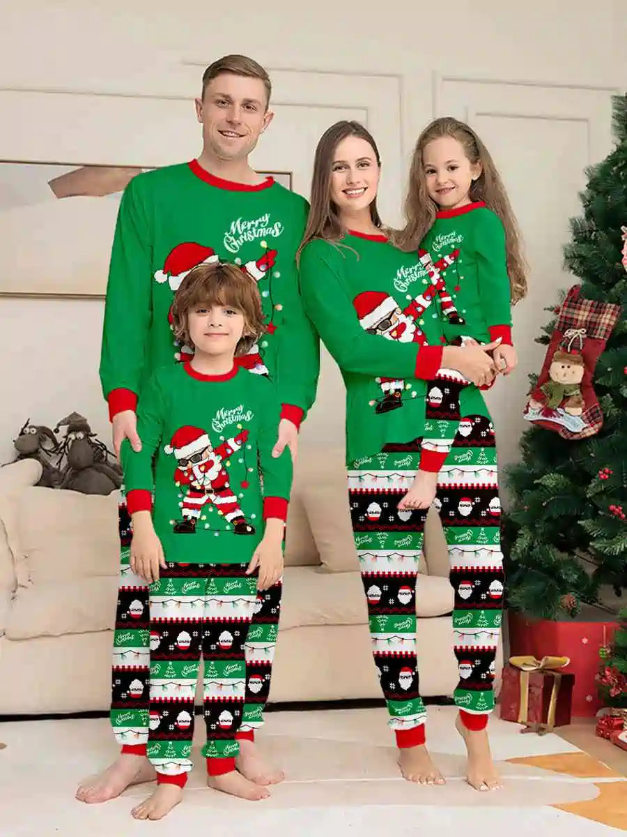 Santa Claus Christmas Matching Family Pajamas Set - Cozy Holiday Sleepwear for Kids & Adults | Perfect for Christmas Morning & Family Photos