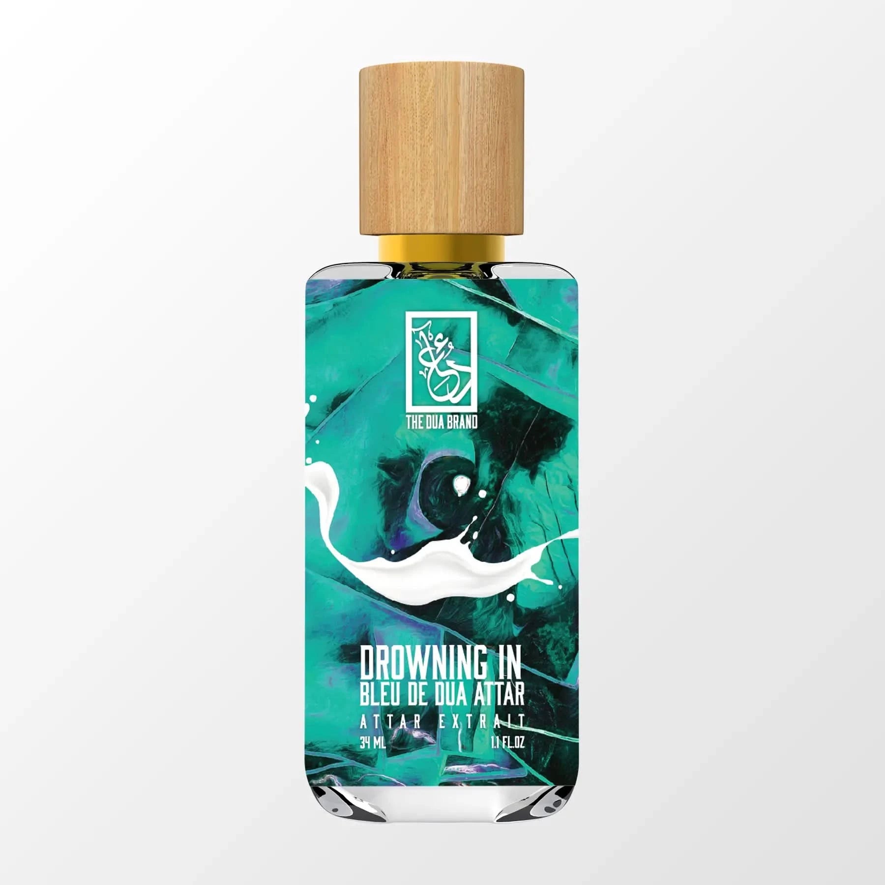 Drowning in Bleu de Dua Attar - Premium Perfume Oil for Men & Women | Long-Lasting Fragrance for Date Night, Special Occasions & Daily Wear