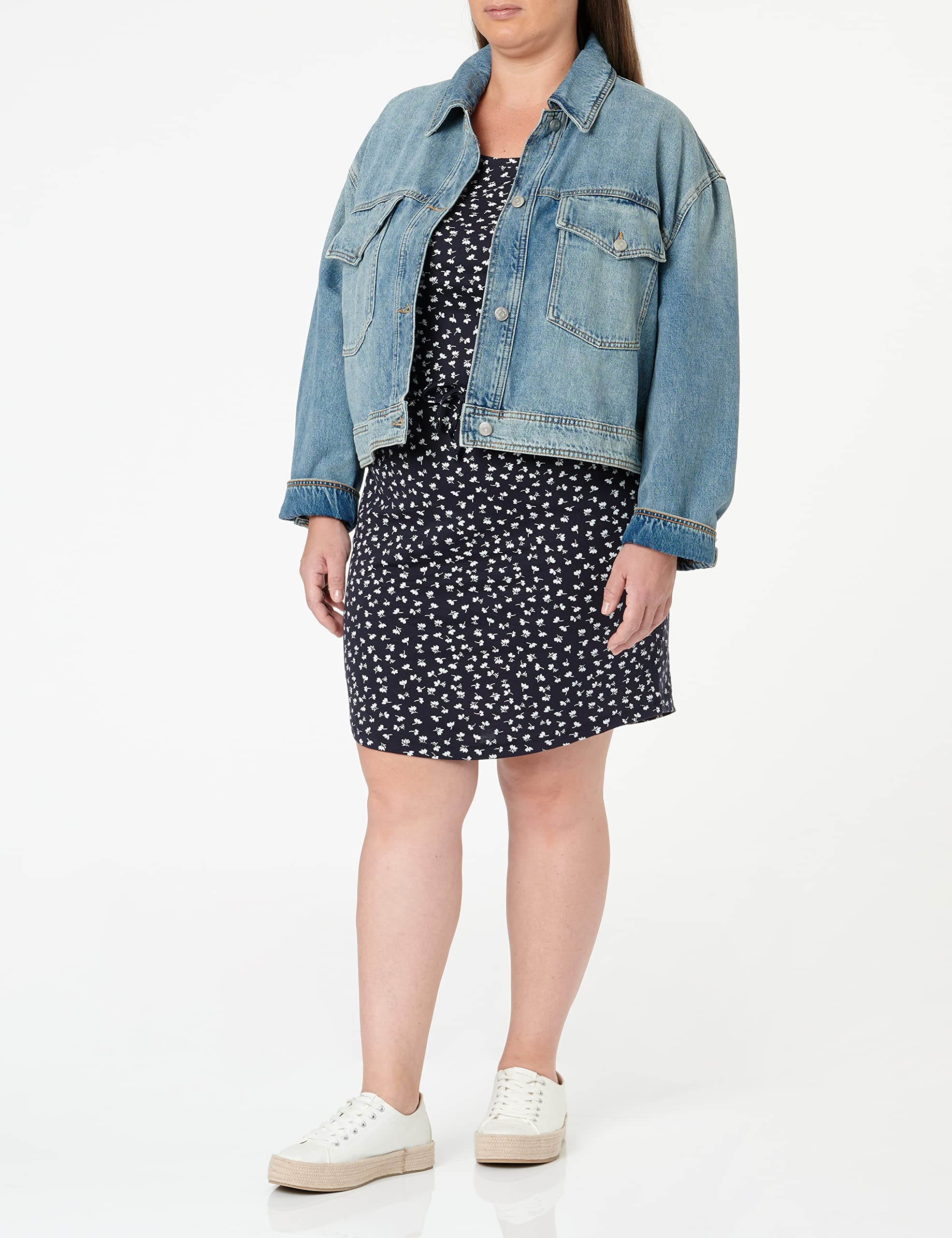 BOSS Women's Denim Jacket - Classic Flat Front Design for Casual Wear & Layering | Perfect for Office, Weekend Outfits & Spring/Fall Fashion