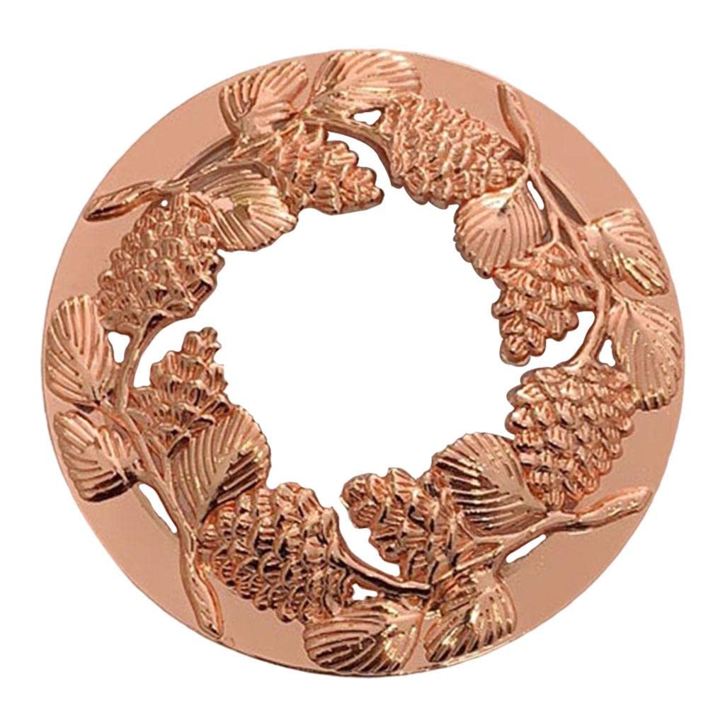 Vintage Metal Candle Topper - Rose Gold Candle Cover for Even Burning | Elegant Home Decor Accessory | Perfect for Candles, Shades & Sleeves | Ideal for Dining Tables, Weddings & Relaxing Baths