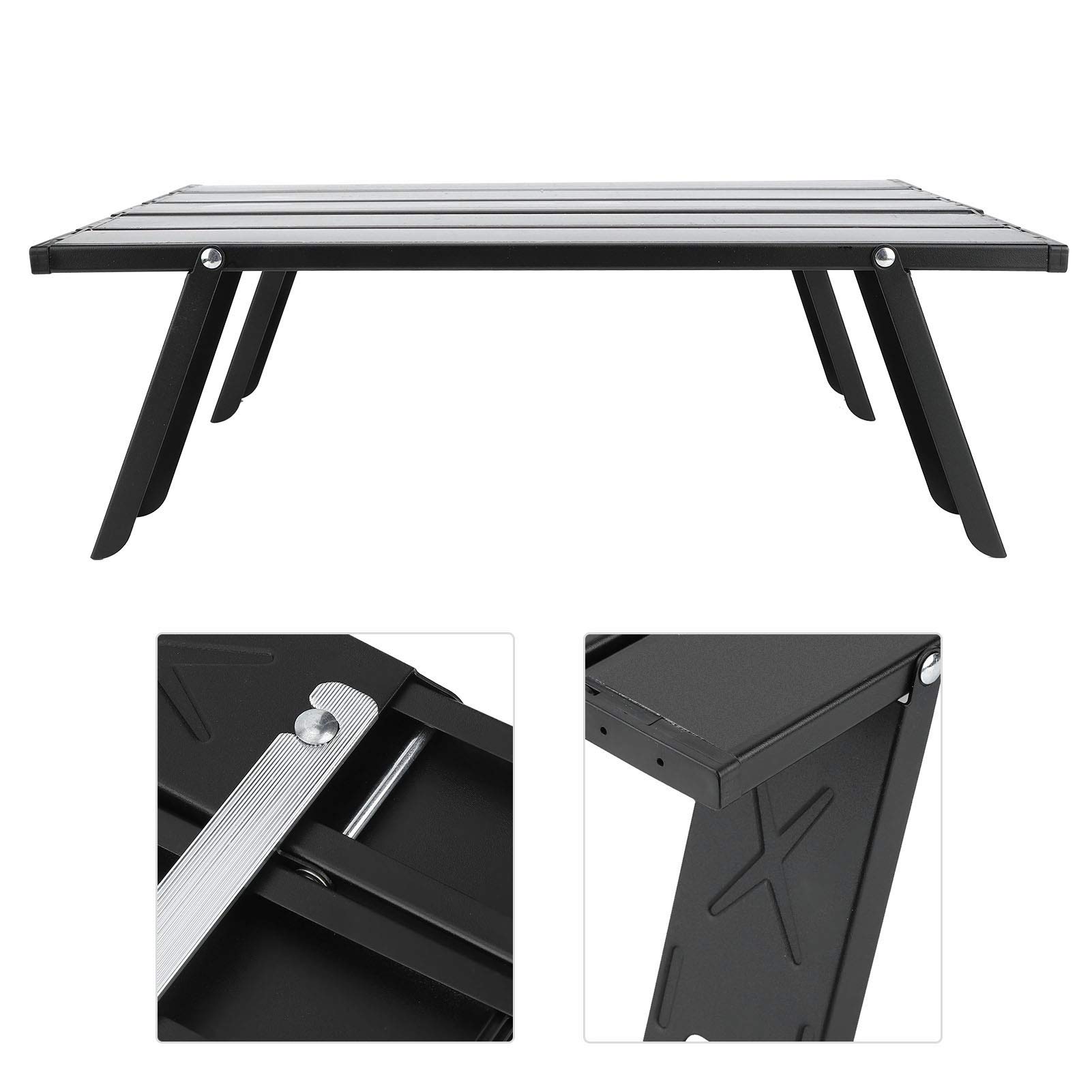 Portable Folding Aluminum Alloy Picnic Table - Compact Lightweight Camping Table with Carry Bag for Outdoor BBQ, Beach, Tailgating & Backyard Parties