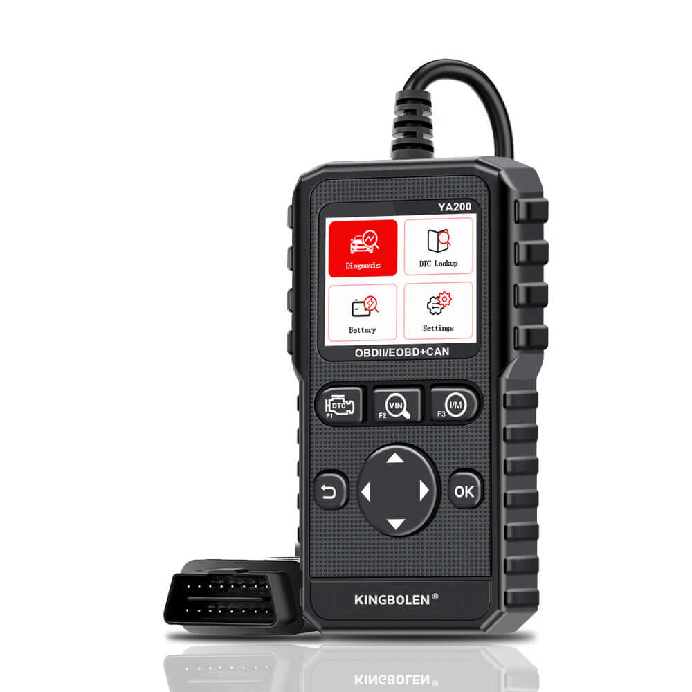 KINGBOLENÂ® YA200 OBD2 Scanner - Professional Auto Diagnostic Code Reader for Car, Truck & SUV - Check Engine Light, Read & Clear Fault Codes - Perfect for Mechanics & DIY Car Repair at Home or Garage