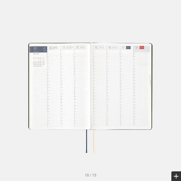 Hobonichi Techo 2025 MOTHER A5 Daily Planner - January Start, Monday Start - Japanese Edition - Perfect for Journaling, Planning & Gift Giving