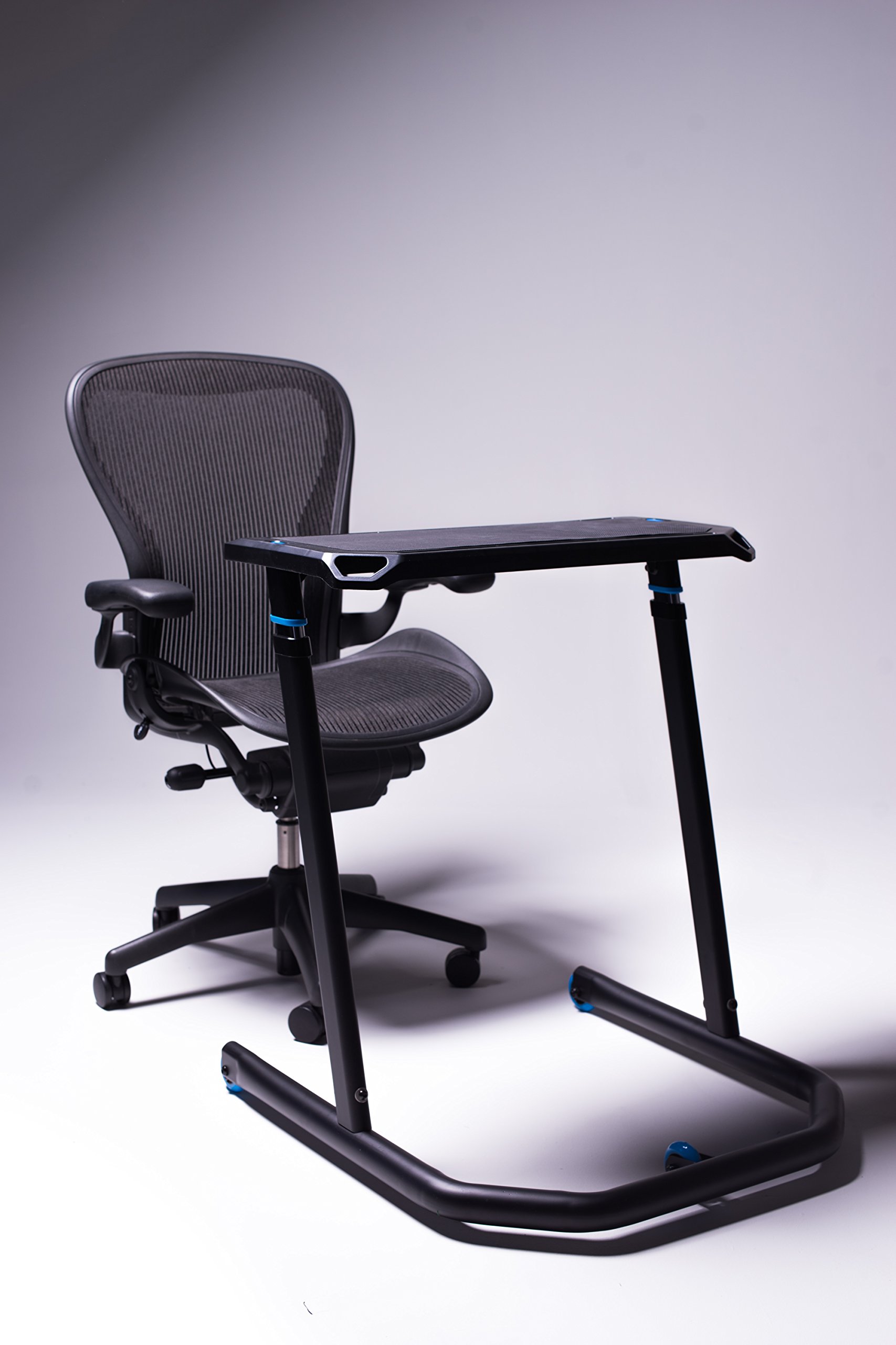 Wahoo KICKR Bike Desk - Adjustable Height Workstation for Indoor Cycling, Spin Bikes & Standing Desks | Perfect for Home Office & Workout Setup