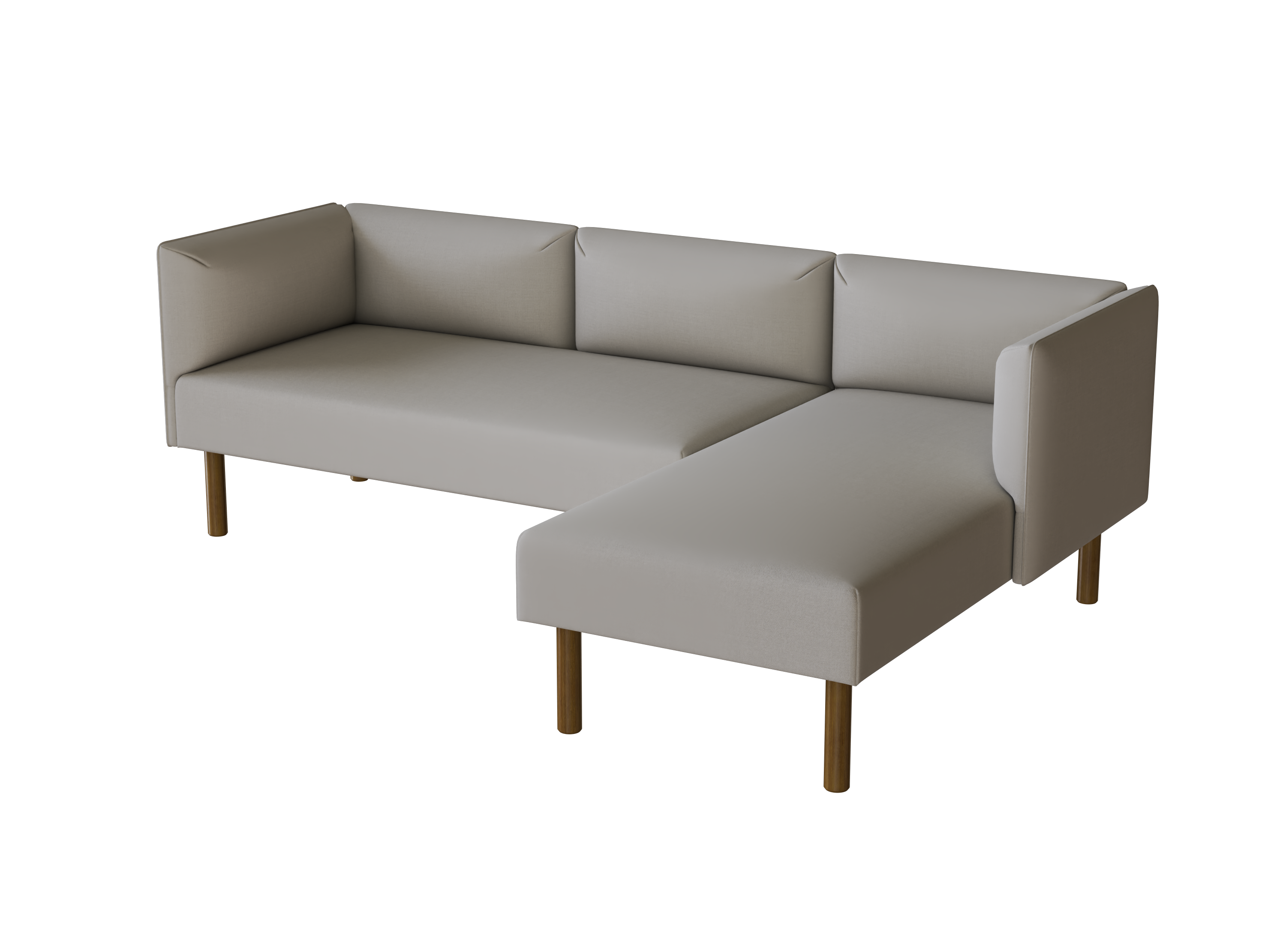 Lillehem 3-Seat Modular Sofa with Chaise Lounge Cover - Modern Living Room Furniture for Small Spaces & Apartments