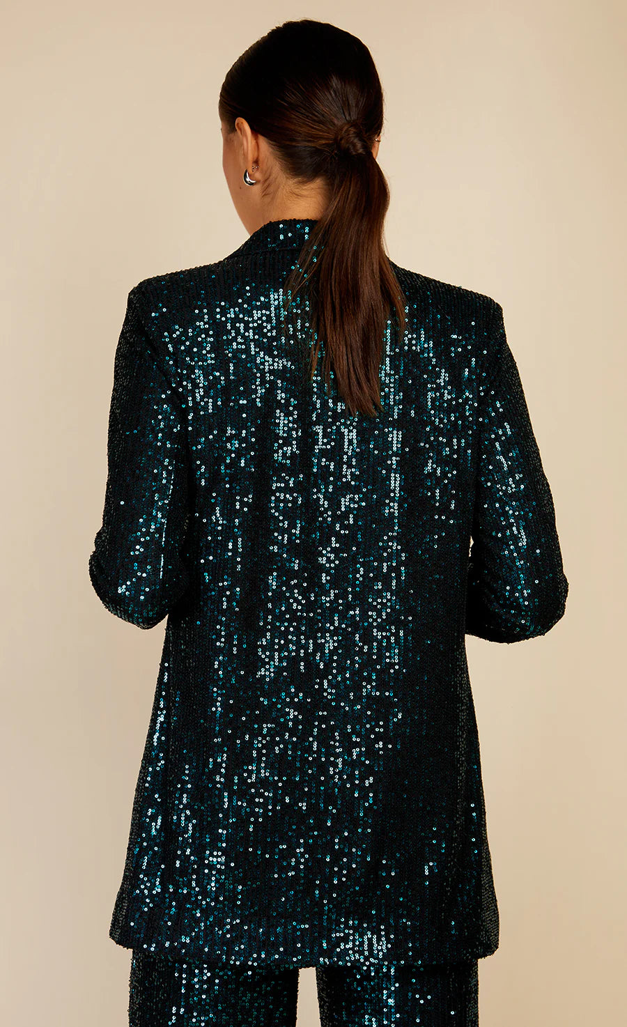 BONNIE SEQUIN BLAZER Jacket for Women - Green Sparkle Party Blazer - Perfect for Evening Events, Weddings & Night Out Outfits