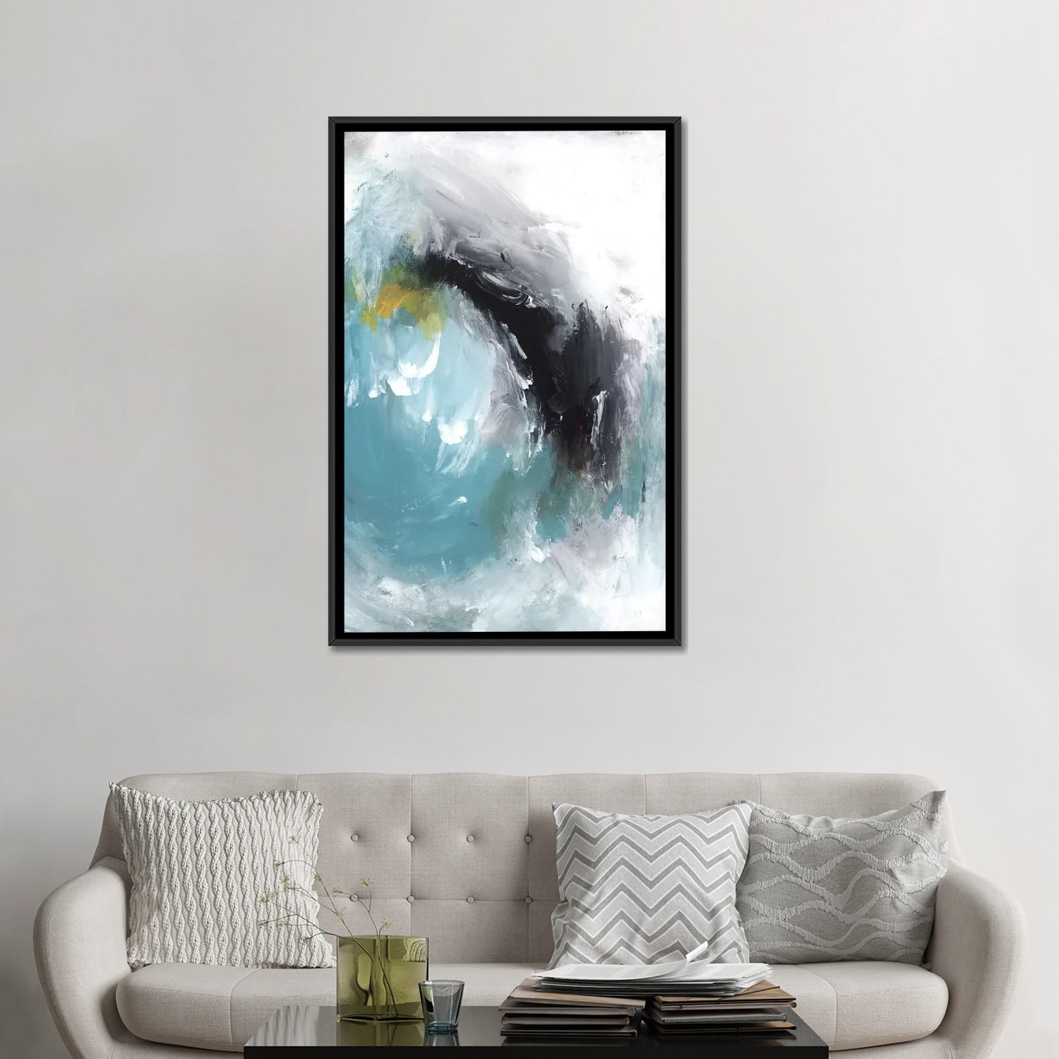 PI Studio Framed Aquamarine I - Elegant Wall Art for Living Room, Bedroom & Office Decor