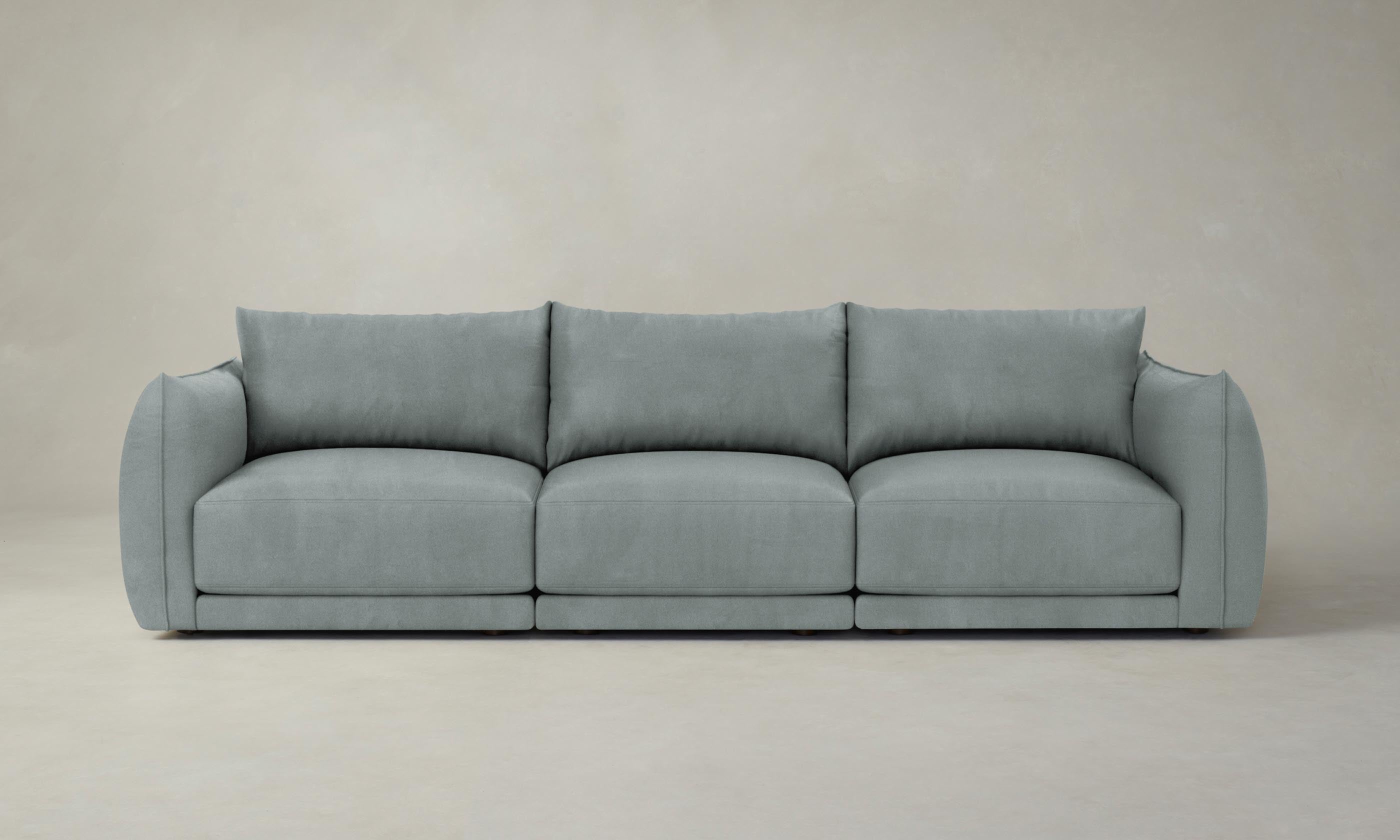 Premium Nubuck Leather Modular Sofa Set - The Jones Collection | Modern Sectional Couch for Living Room, Lounge & Home Theater