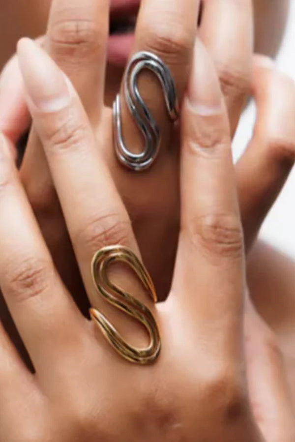 Minimalist Linear Stainless Steel Ring for Women - Durable & Hypoallergenic Jewelry for Everyday Wear, Gift Giving & Special Occasions