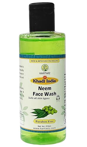 Kartwiz Neem Face Wash - Natural Acne Treatment & Deep Cleansing Face Cleanser for Blemishes, Pimples & All Skin Types | Pack of 1 | Daily Skincare Routine for Clear, Healthy Skin
