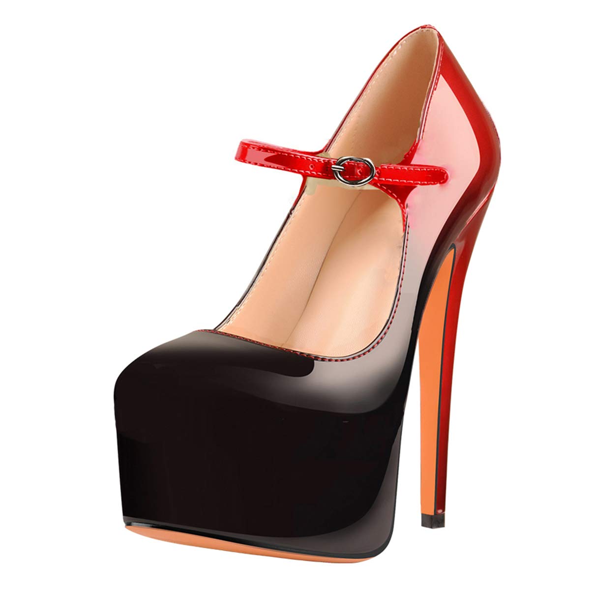 Yolkomo Women's Platform Heel Sandals with Ankle Strap - Sexy Stiletto High Heels for Party, Night Out & Special Occasions