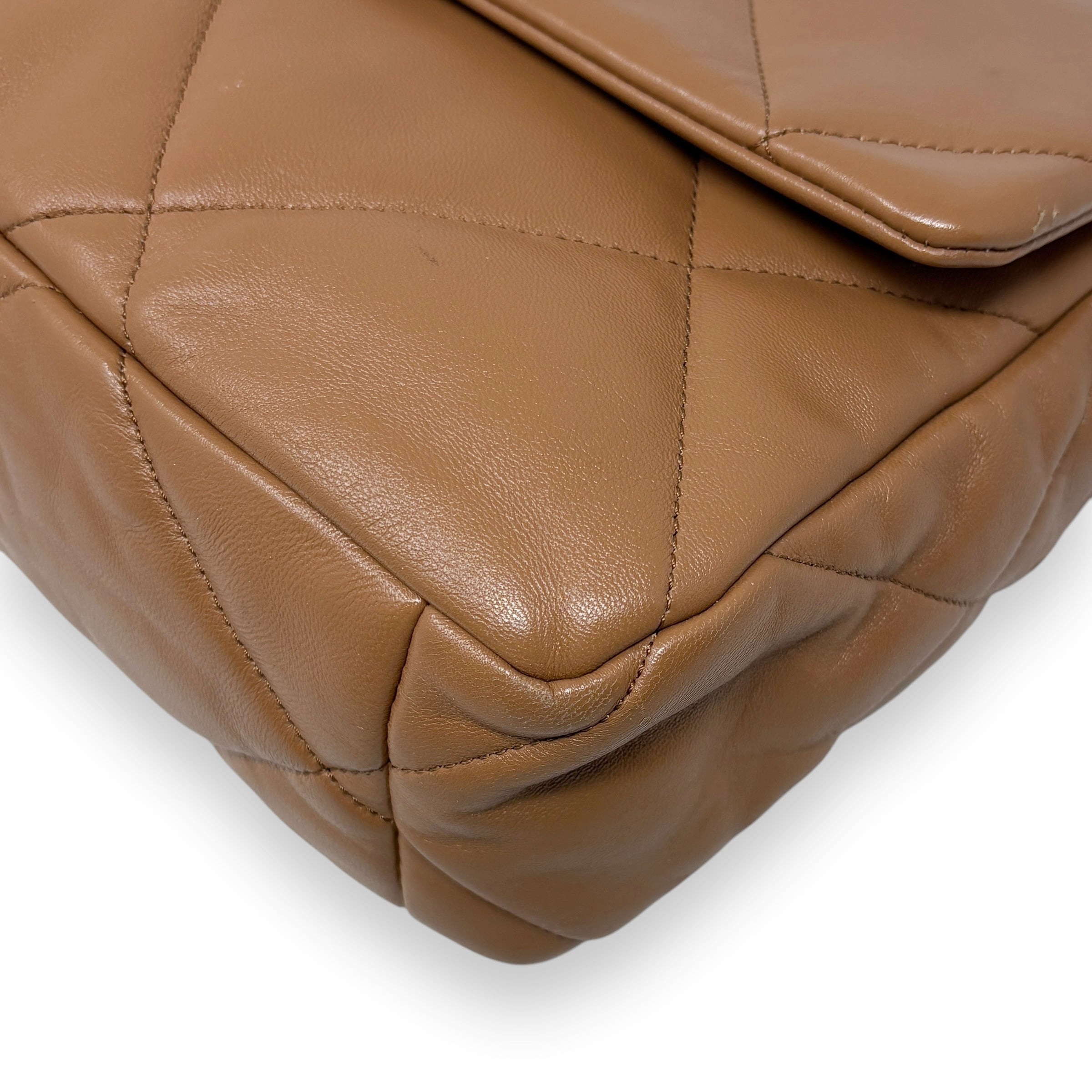 Chanel Caramel Large 19 Flap Bag - Luxury Designer Handbag for Women | Perfect for Everyday Use, Work & Special Occasions