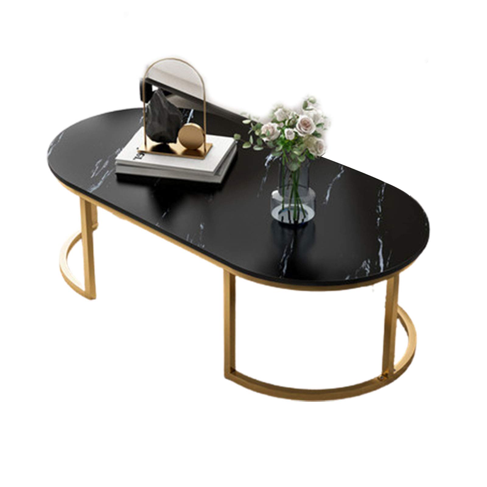 Modern Industrial Round Coffee Table - 20mm Thick Steel Pipe, 90kg Weight Capacity, Sturdy & Stable for Living Room - Perfect for Home Decor, Small Space Furniture & Coffee Table Conversations