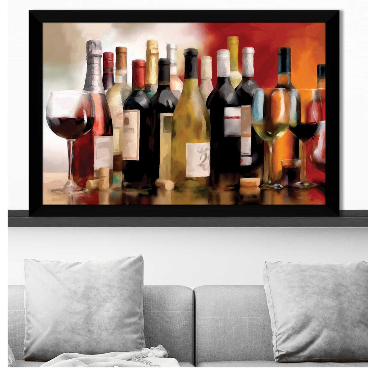 Carol Robinson Wine Art Print on Acrylic - Elegant Wine-Themed Wall Decor for Dining Room, Bar, or Kitchen | Perfect Gift for Wine Lovers