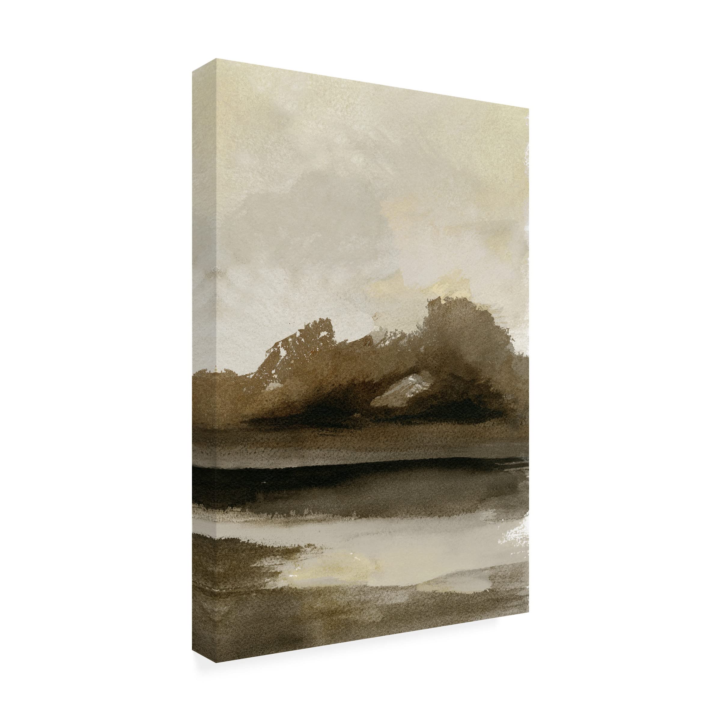 Stellar Design Studio 'Transitioning Landscape II' Canvas Wall Art - Modern Abstract Painting for Living Room, Bedroom & Office Decor