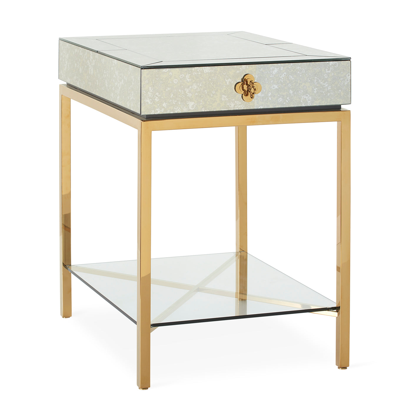 Delphine Modern Tall Side Table - Elegant End Table for Living Room, Bedroom & Office - Perfect for Lamps, Books & Decor